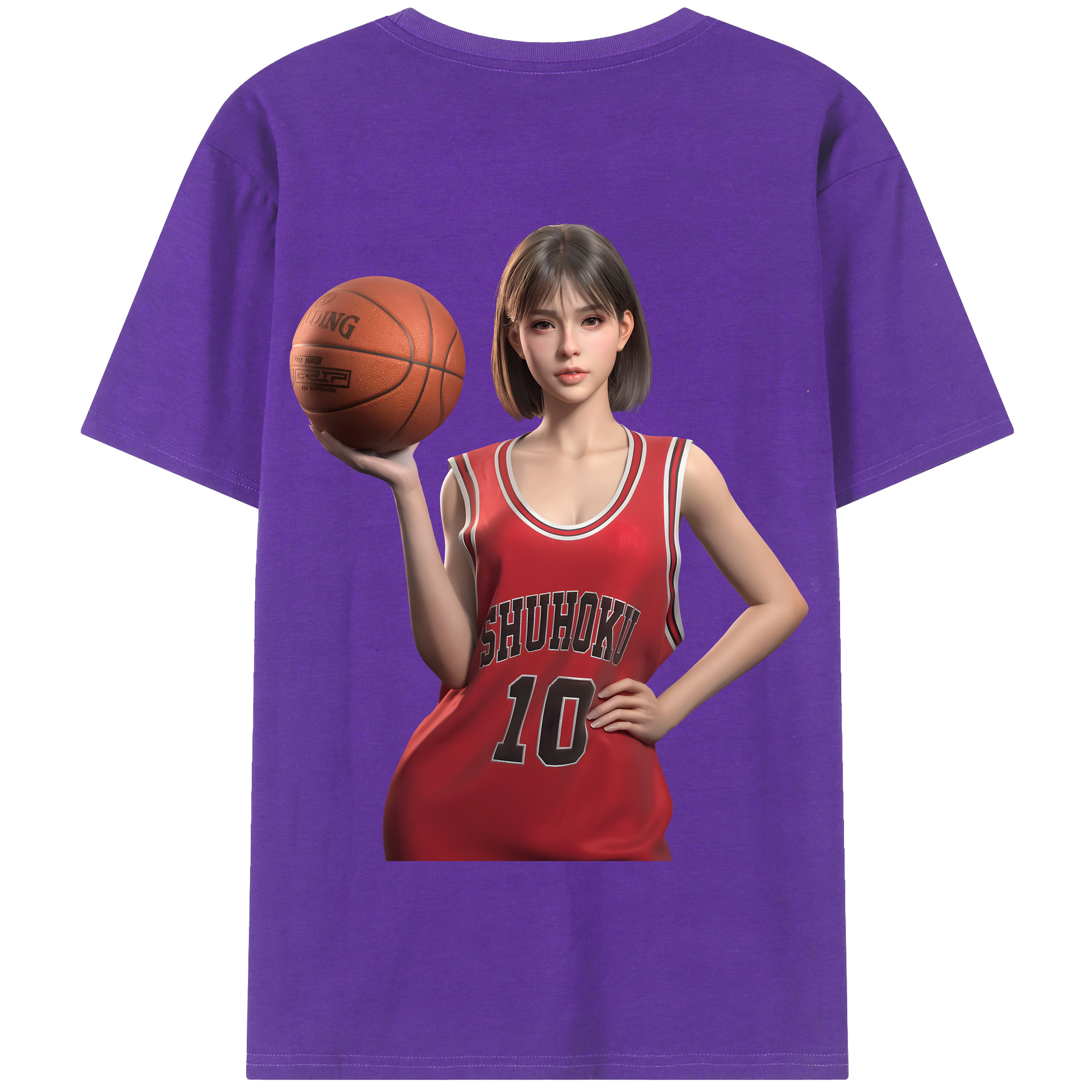SLAM DUNK／スラムダンク 綿100％半袖Tシャツ（背面プリント）