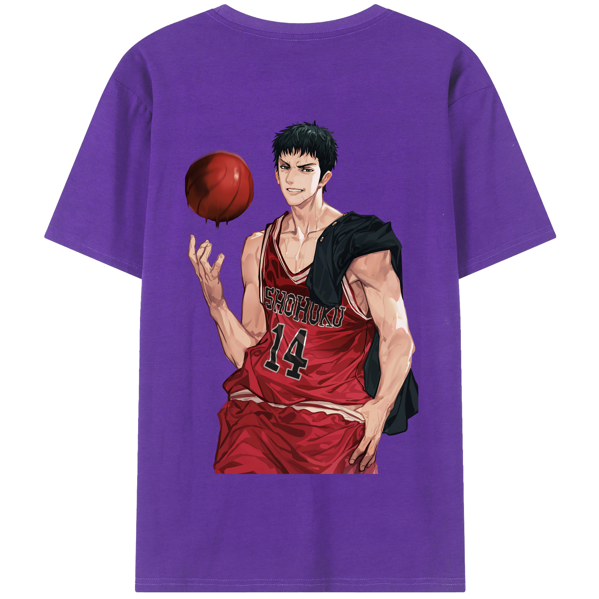 （画像用） SLAM DUNK／スラムダンク 綿100％半袖Tシャツ（背面プリント）