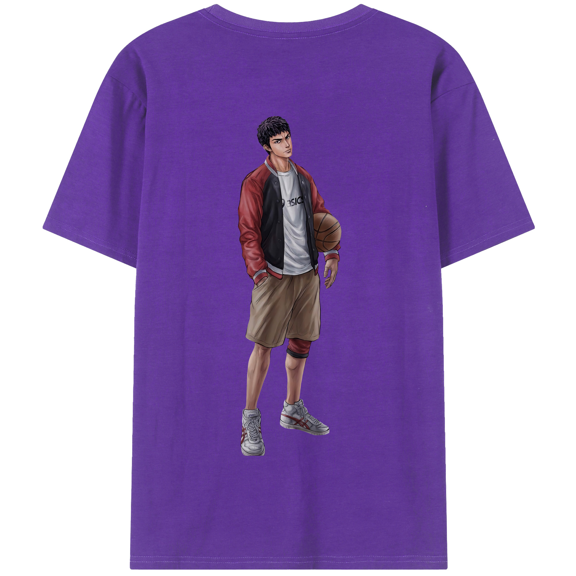 SLAM DUNK／スラムダンク 綿100％半袖Tシャツ（背面プリント）