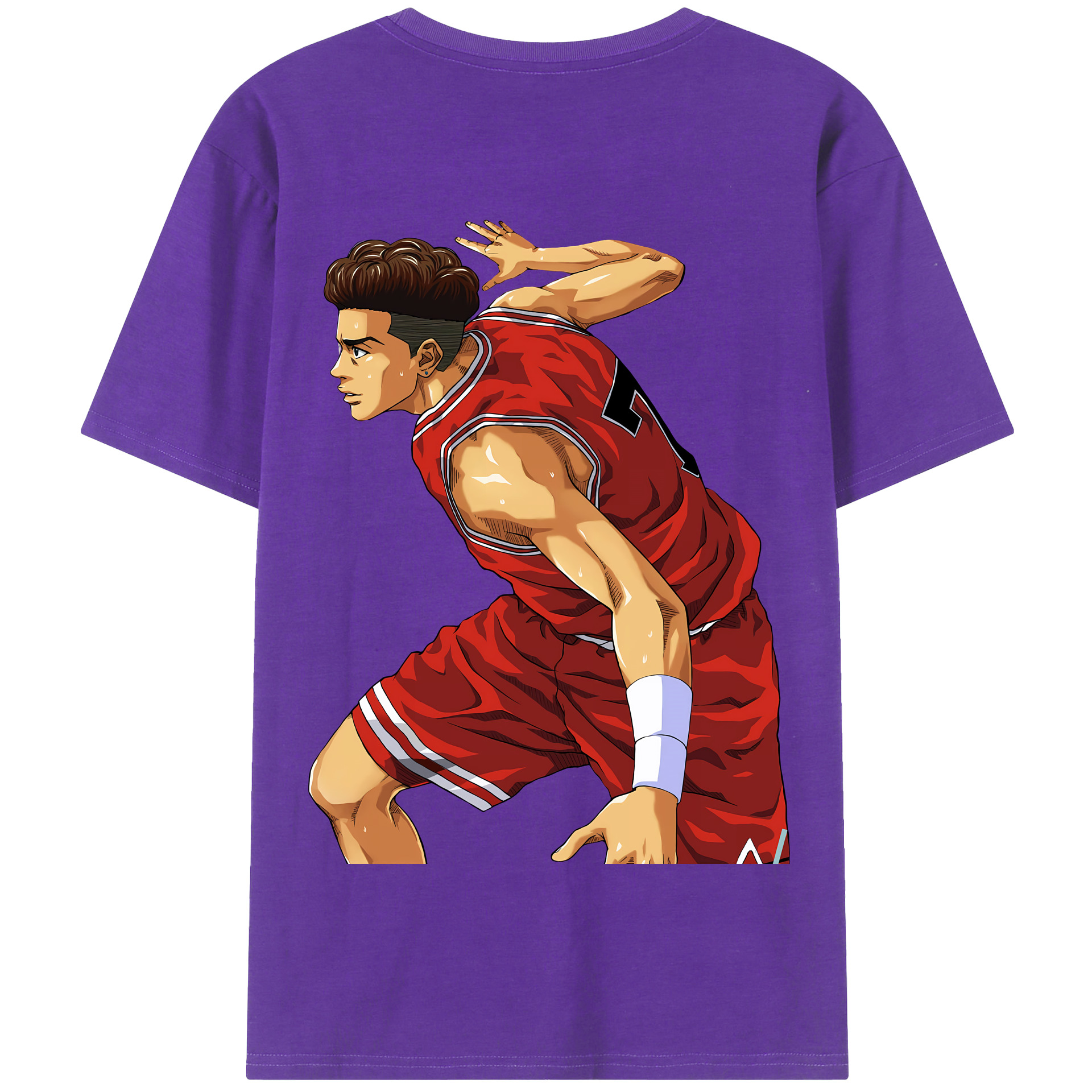 SLAM DUNK／スラムダンク 綿100％半袖Tシャツ（背面プリント）