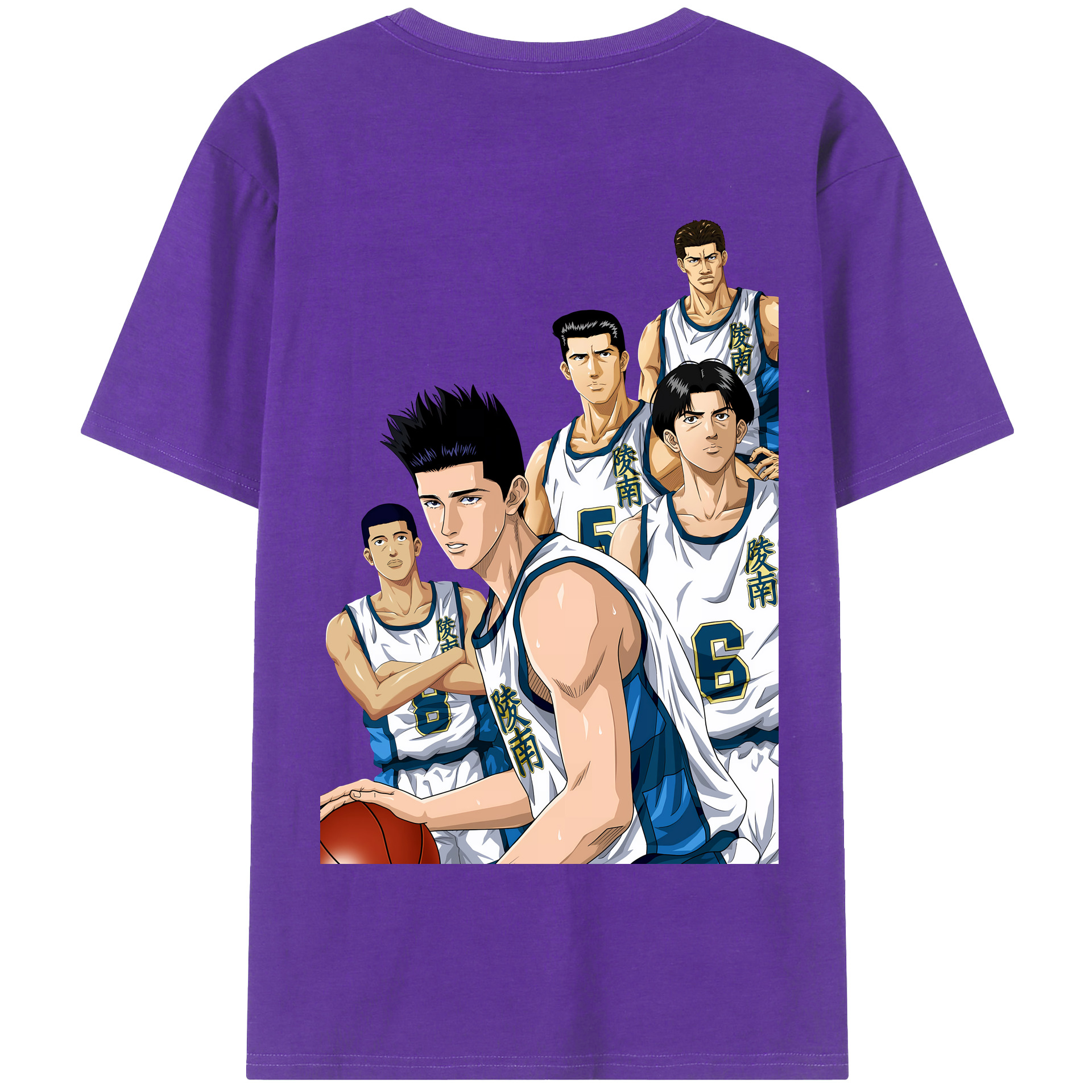 SLAM DUNK／スラムダンク 綿100％半袖Tシャツ（背面プリント）