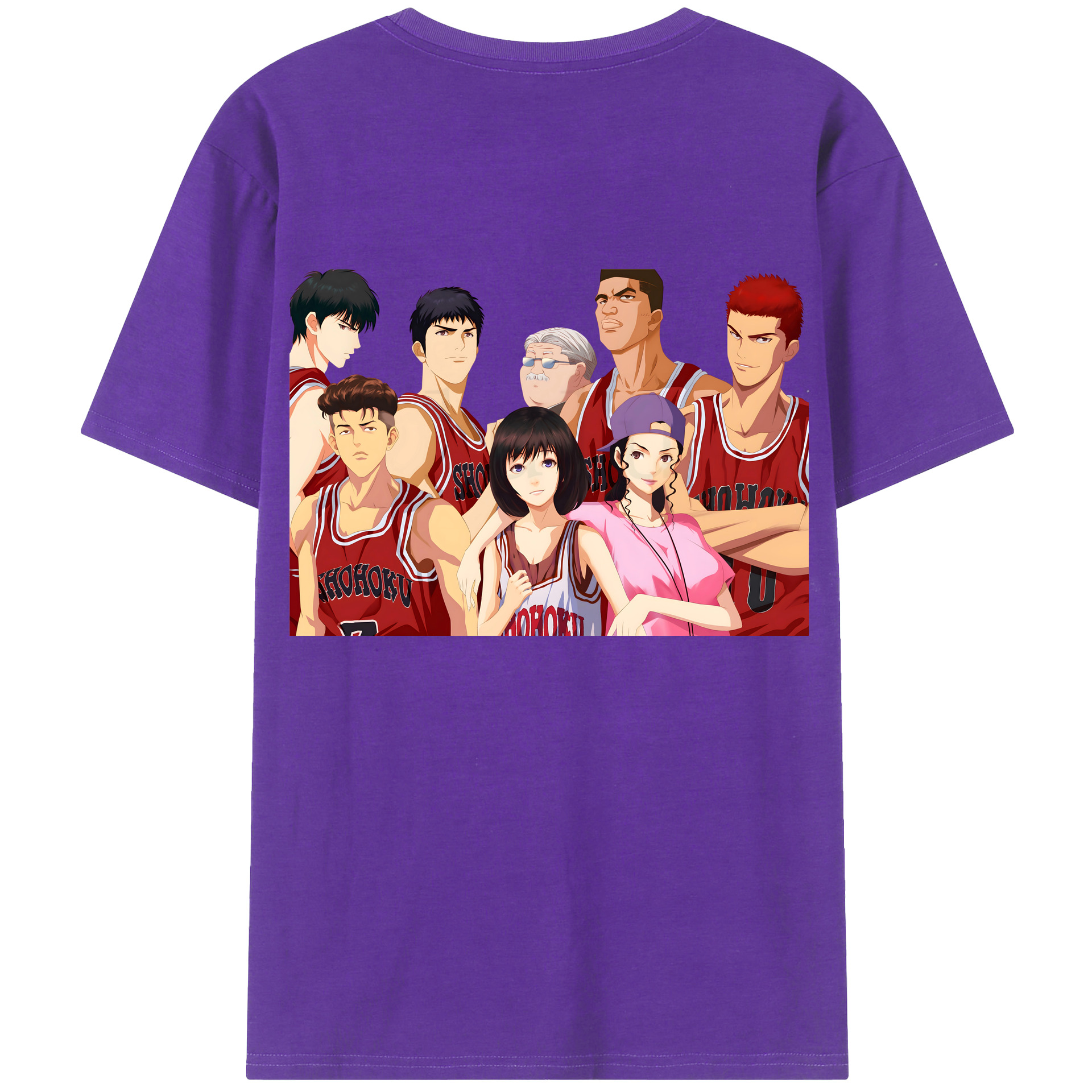 SLAM DUNK／スラムダンク 綿100％半袖Tシャツ（背面プリント）