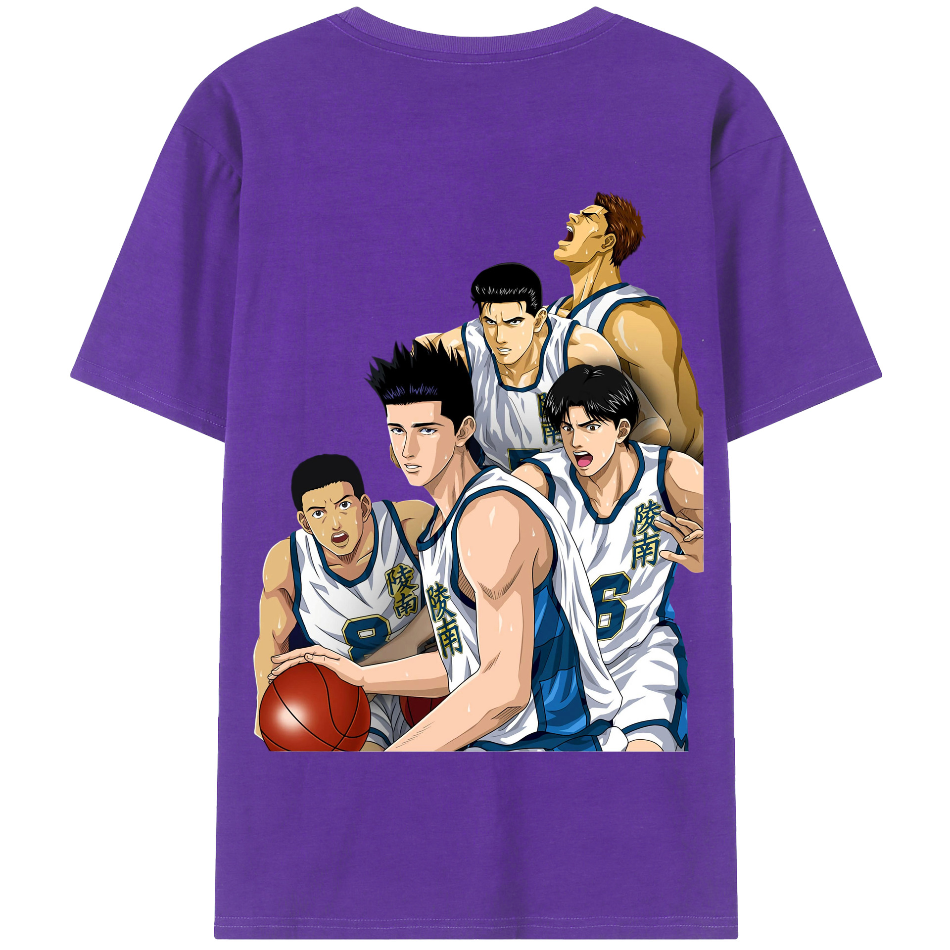 SLAM DUNK／スラムダンク 綿100％半袖Tシャツ（背面プリント）