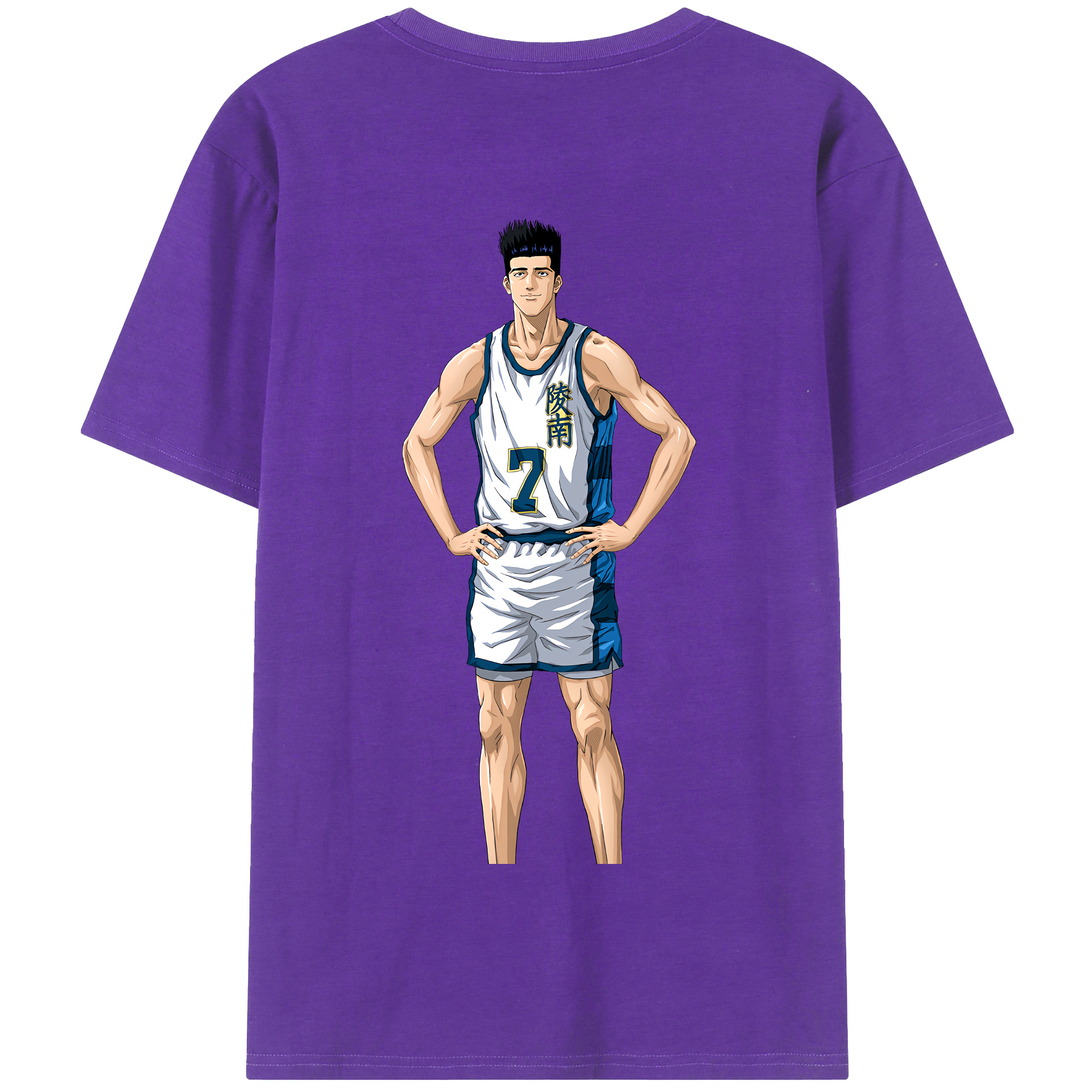 SLAM DUNK／スラムダンク 綿100％半袖Tシャツ（背面プリント）
