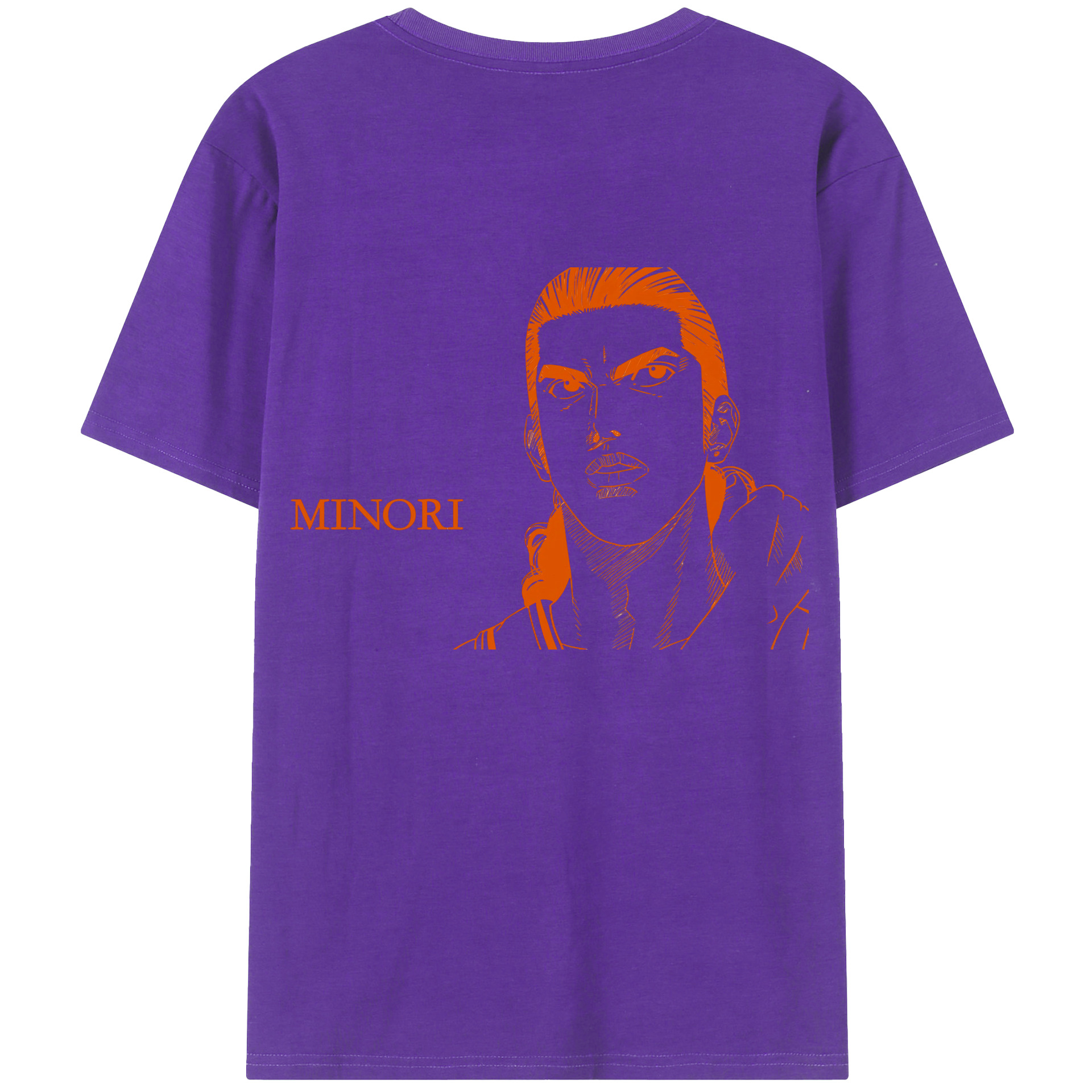 SLAM DUNK／スラムダンク 綿100％半袖Tシャツ（背面プリント）