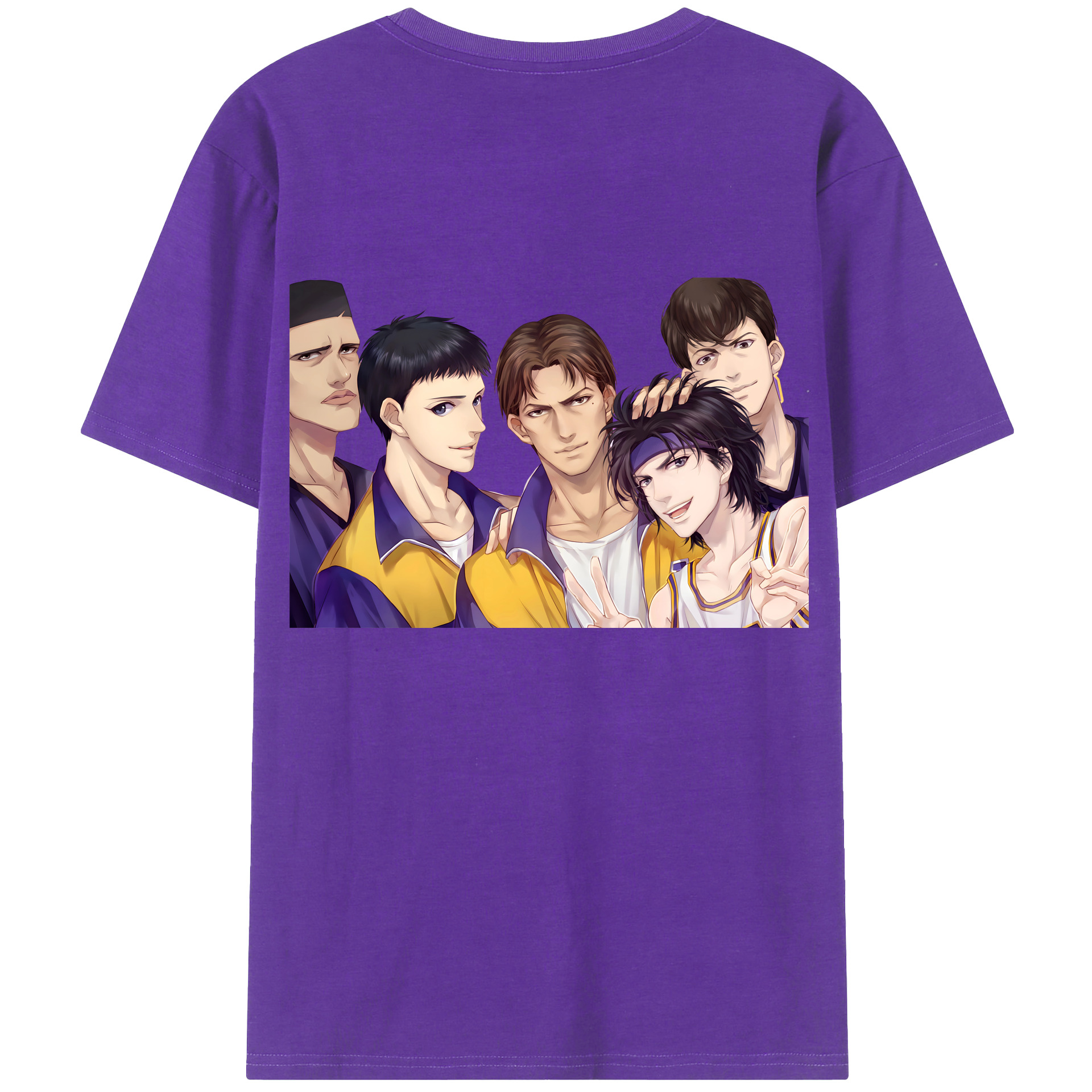 SLAM DUNK／スラムダンク 綿100％半袖Tシャツ（背面プリント）