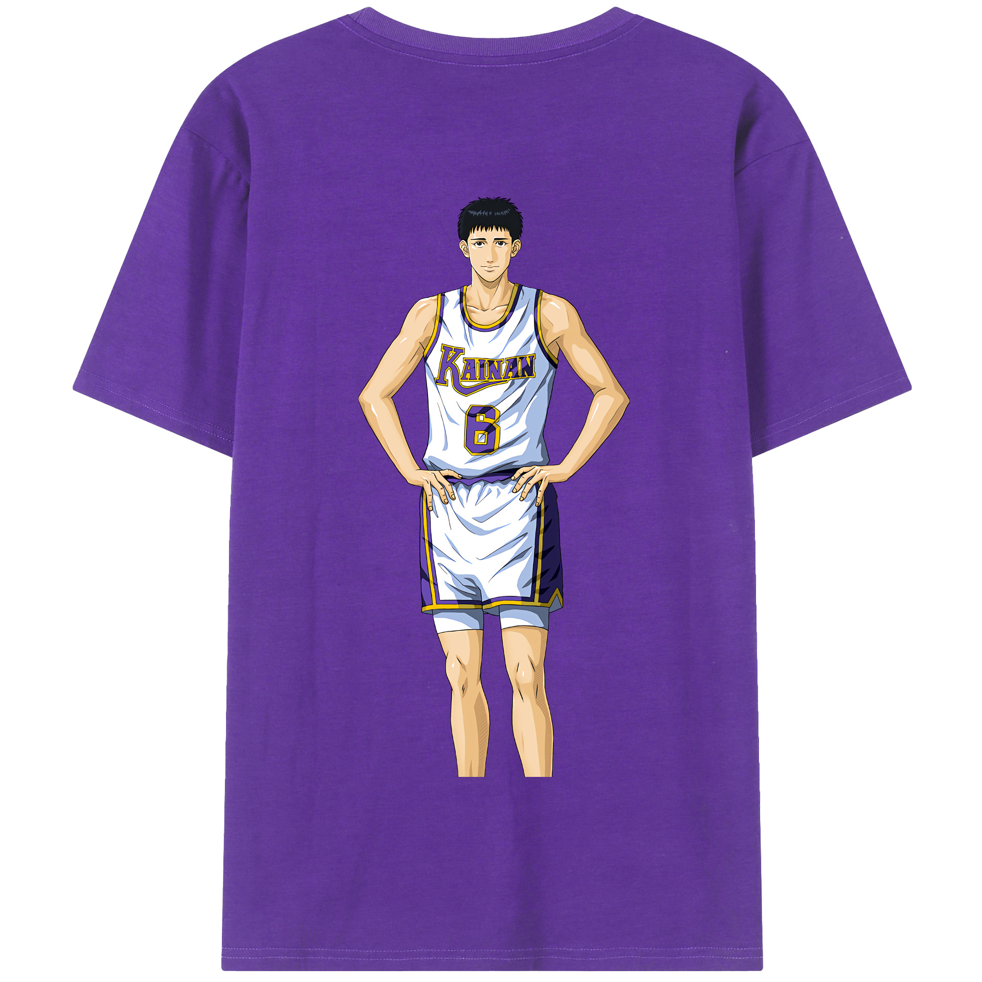 SLAM DUNK／スラムダンク 綿100％半袖Tシャツ（背面プリント）