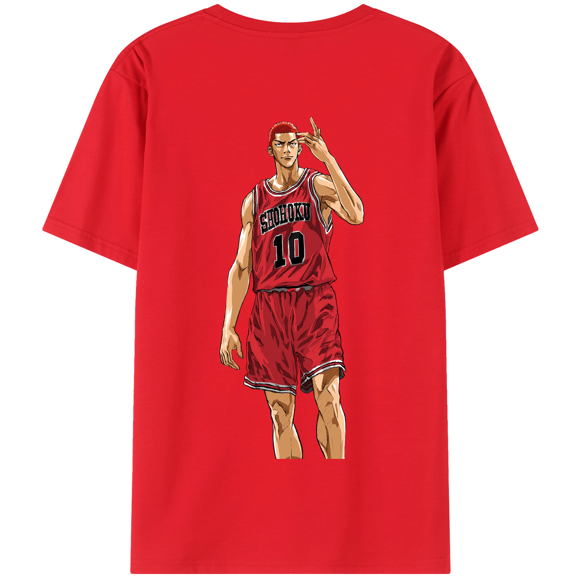 SLAM DUNK／スラムダンク 綿100％半袖Tシャツ（背面プリント）