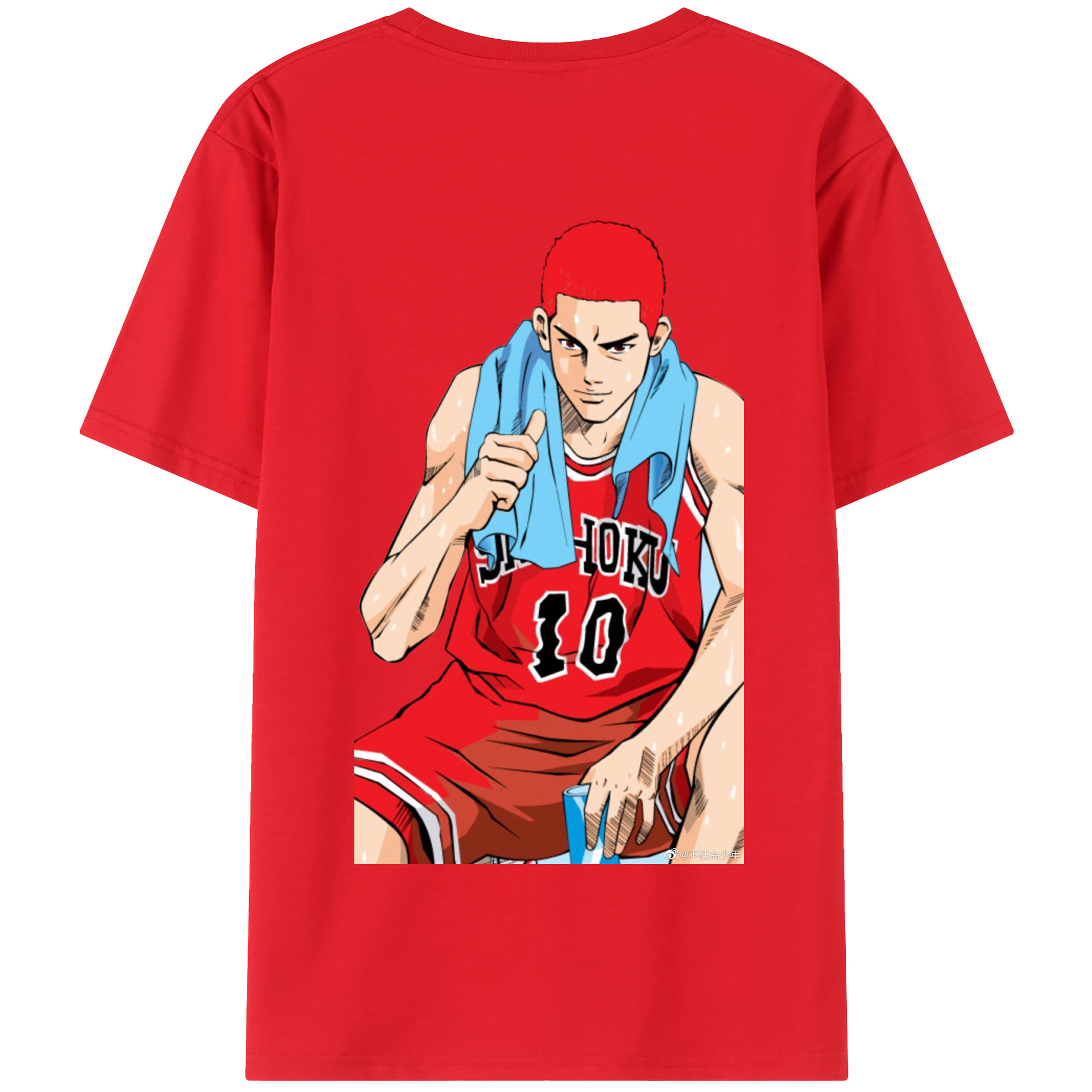 SLAM DUNK／スラムダンク 綿100％半袖Tシャツ（背面プリント）