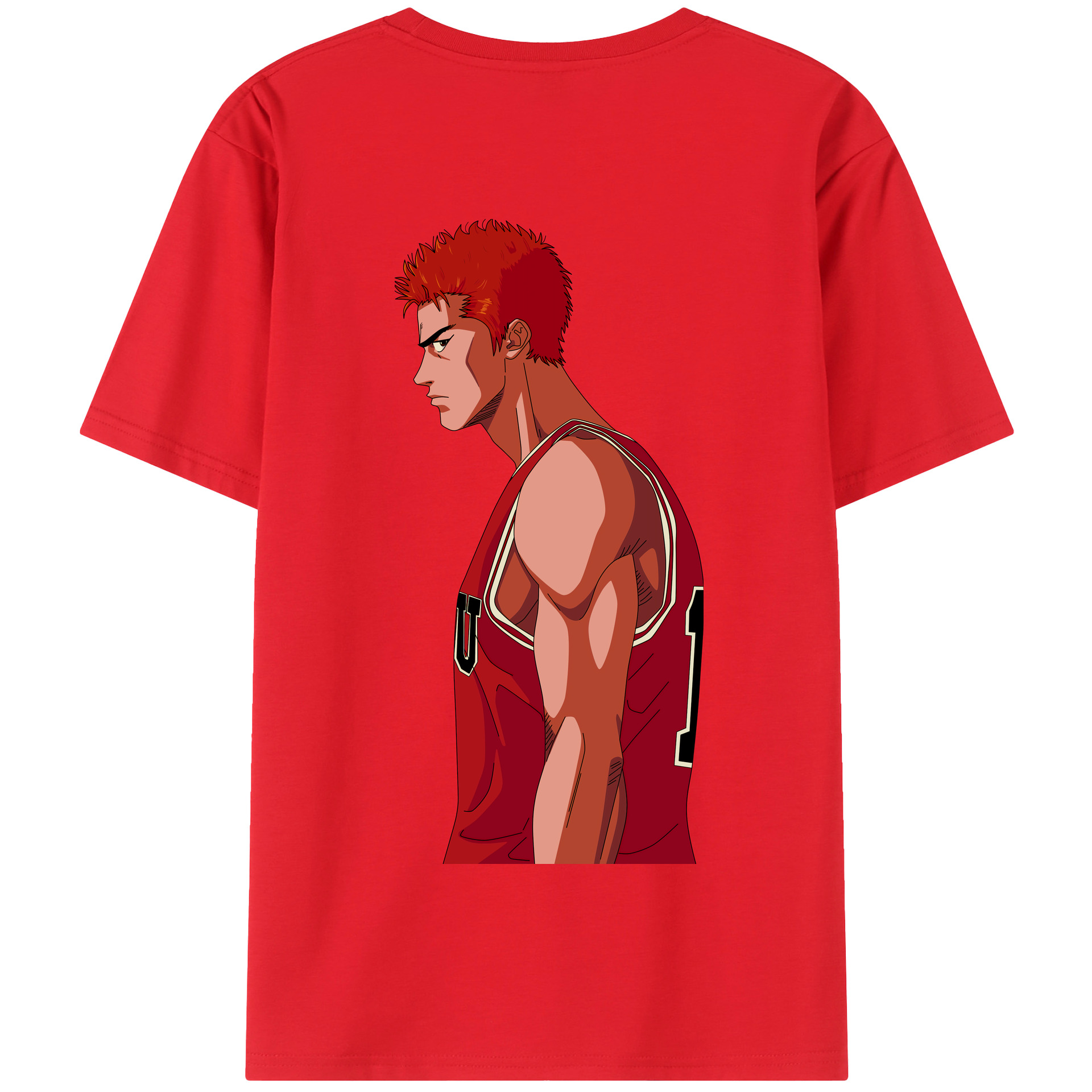 SLAM DUNK／スラムダンク 綿100％半袖Tシャツ（背面プリント）