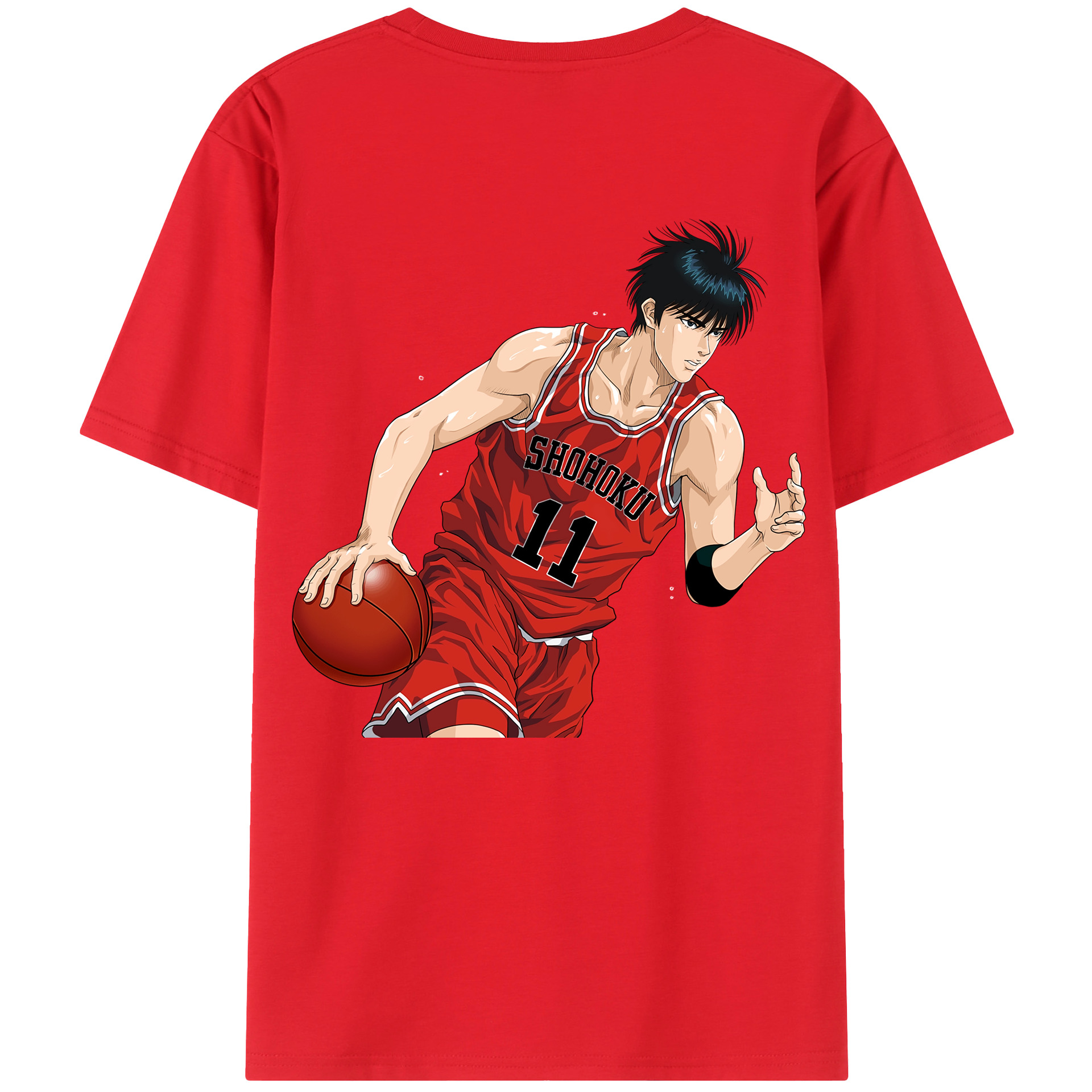 SLAM DUNK／スラムダンク 綿100％半袖Tシャツ（背面プリント）
