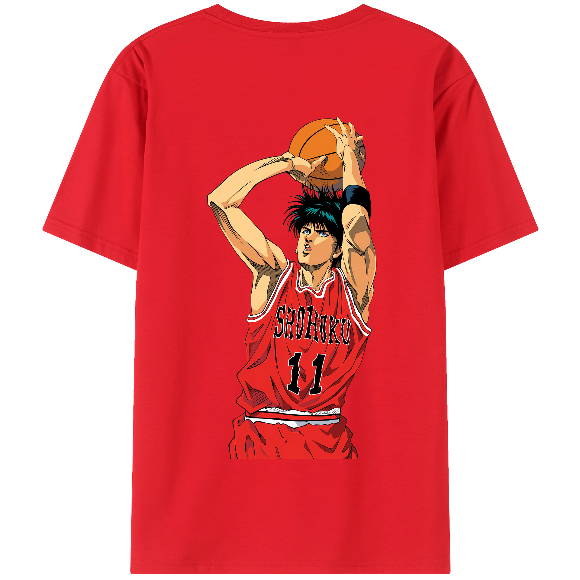 SLAM DUNK／スラムダンク 綿100％半袖Tシャツ（背面プリント）
