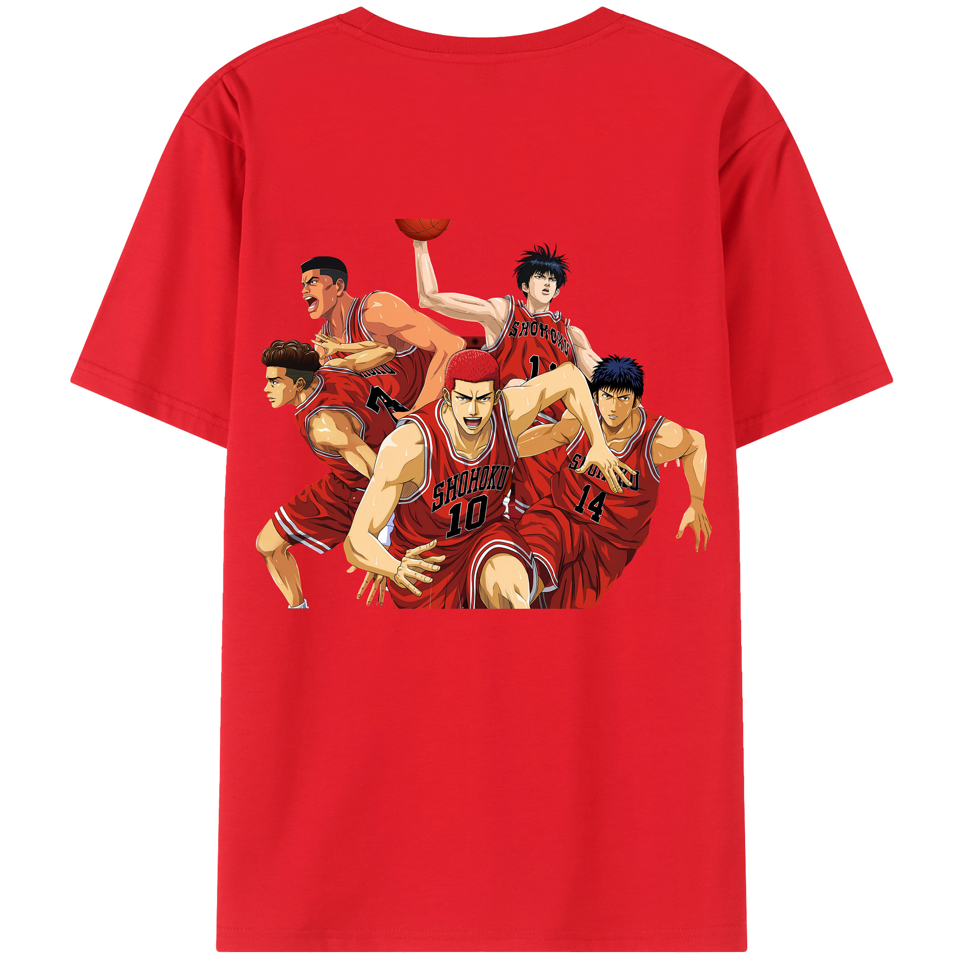 SLAM DUNK／スラムダンク 綿100％半袖Tシャツ（背面プリント）