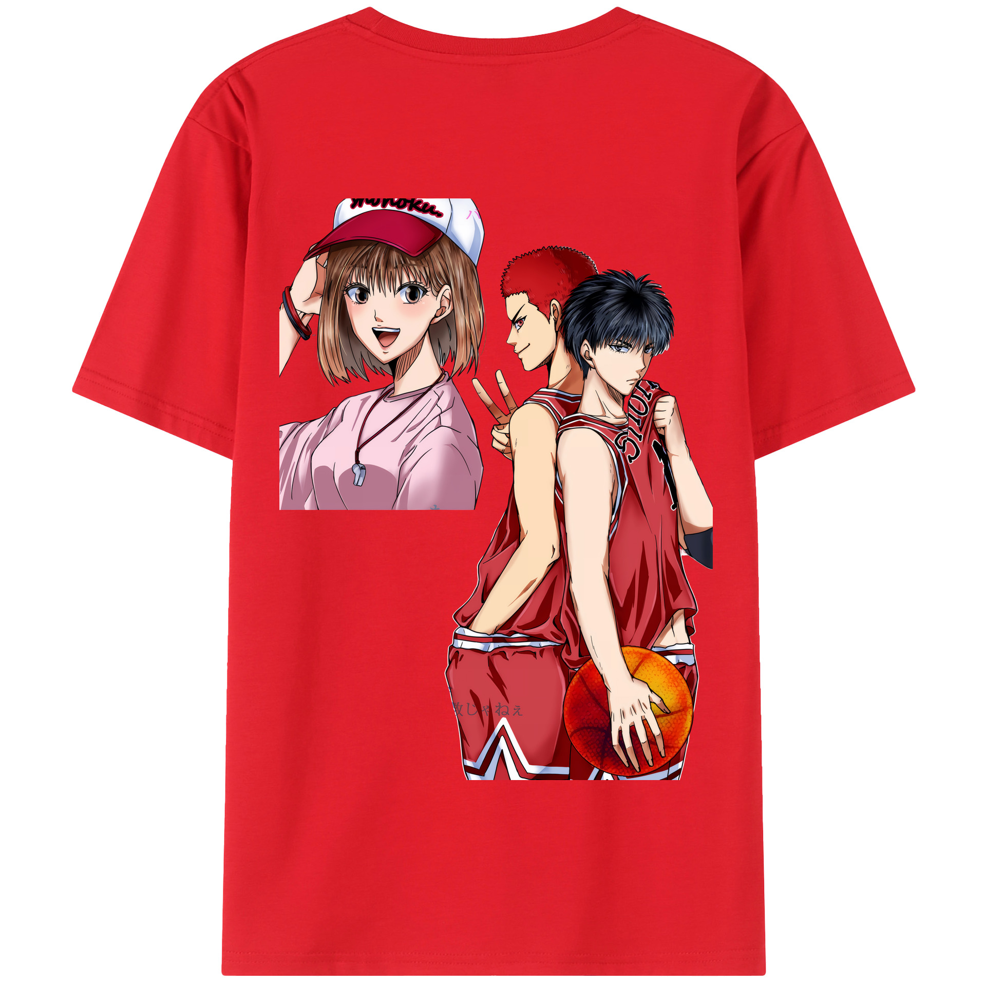 SLAM DUNK／スラムダンク 綿100％半袖Tシャツ（背面プリント）