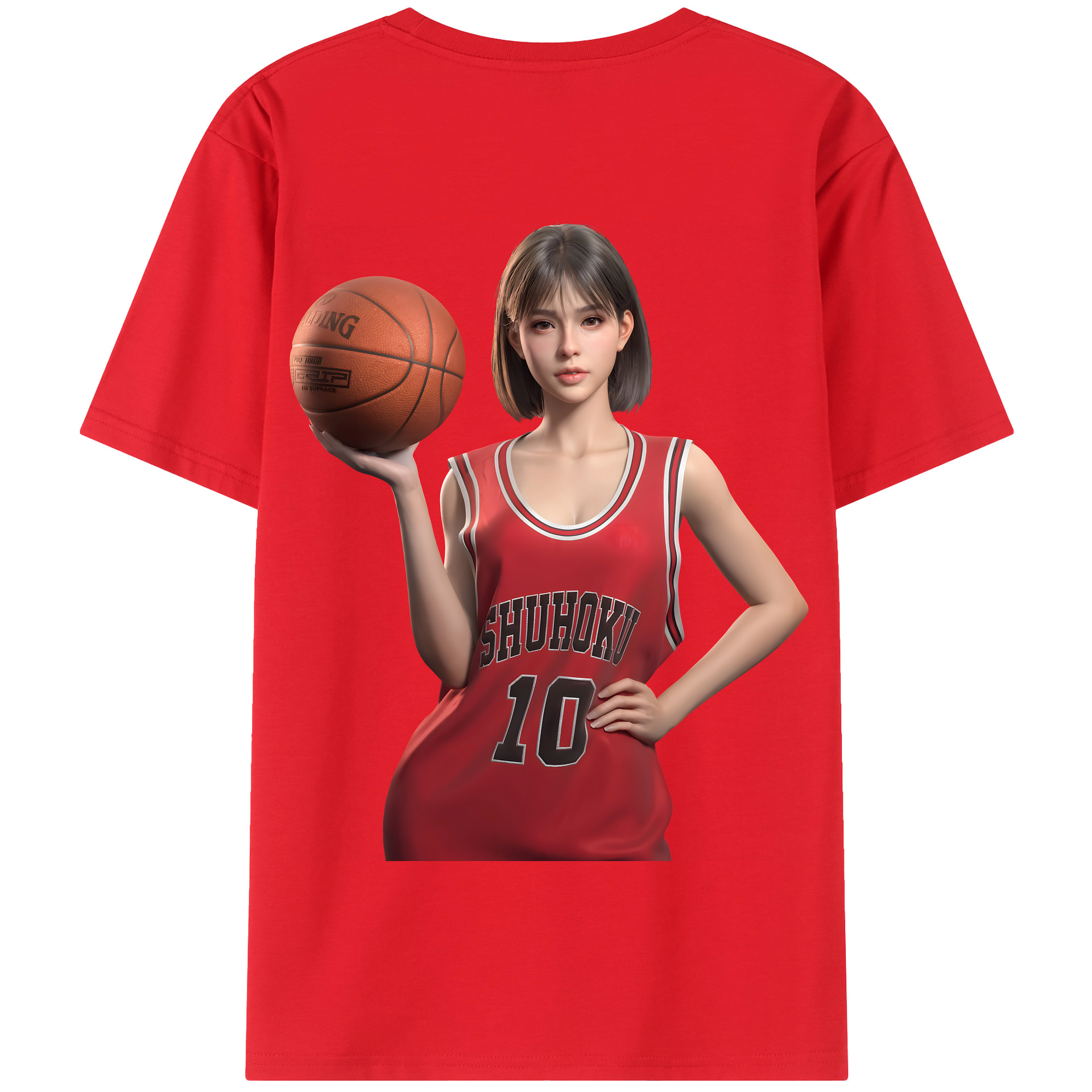 SLAM DUNK／スラムダンク 綿100％半袖Tシャツ（背面プリント）