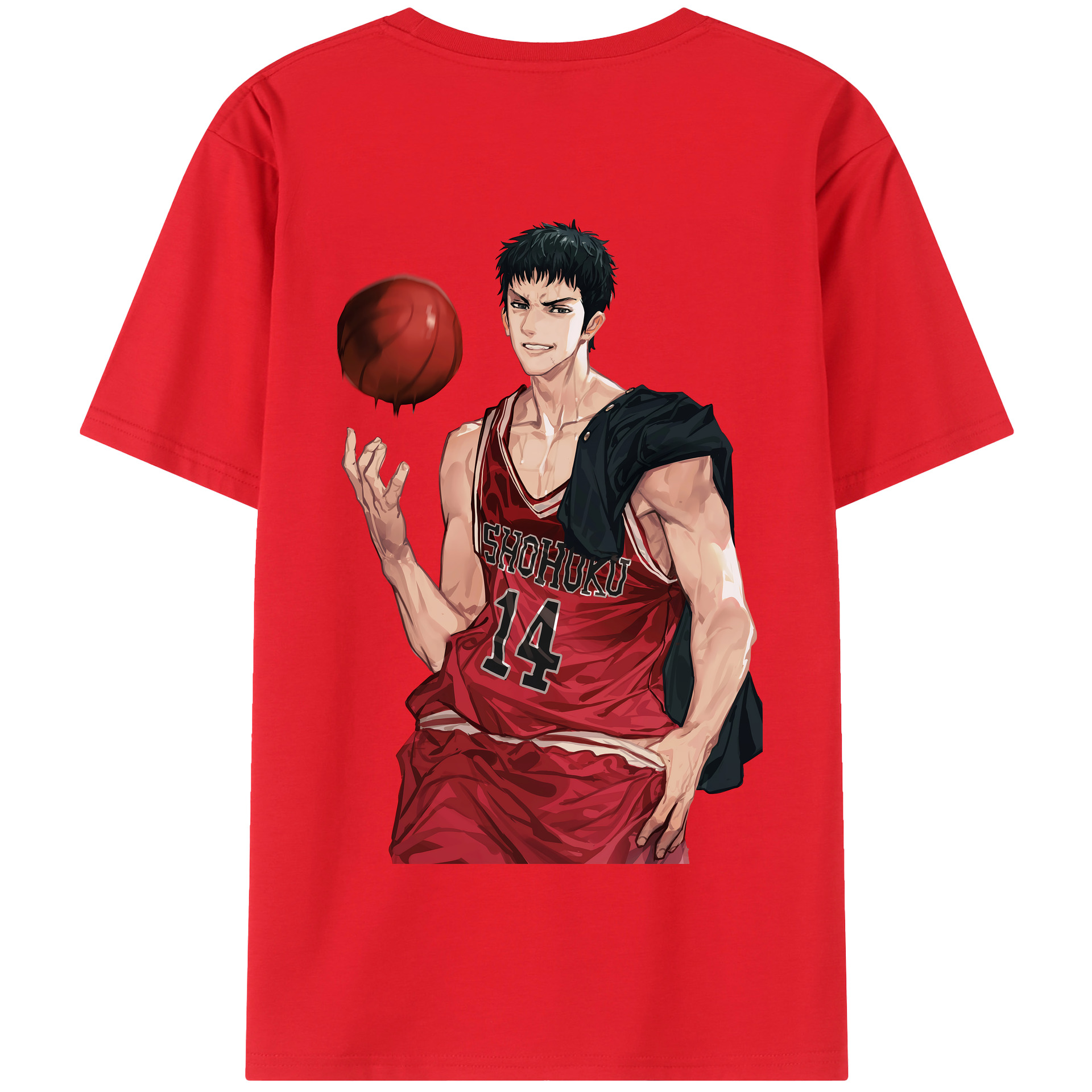 （画像用） SLAM DUNK／スラムダンク 綿100％半袖Tシャツ（背面プリント）