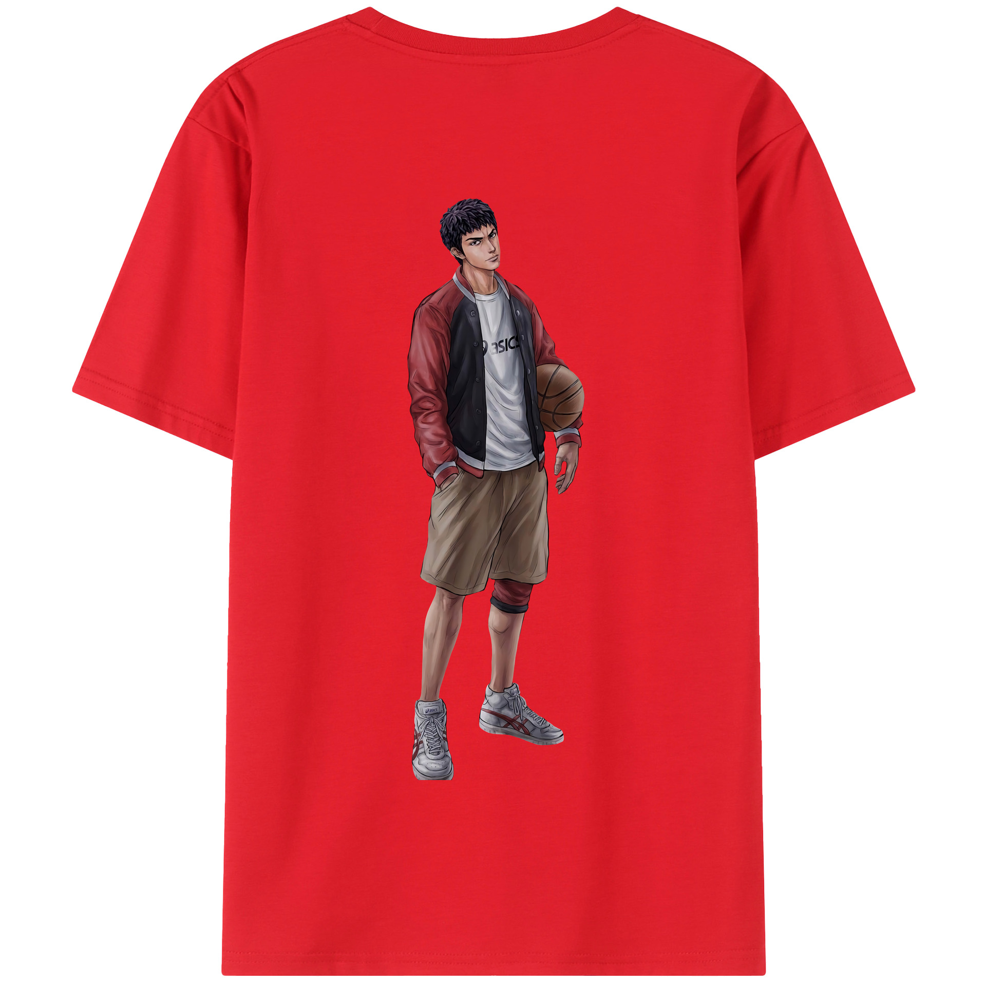 SLAM DUNK／スラムダンク 綿100％半袖Tシャツ（背面プリント）