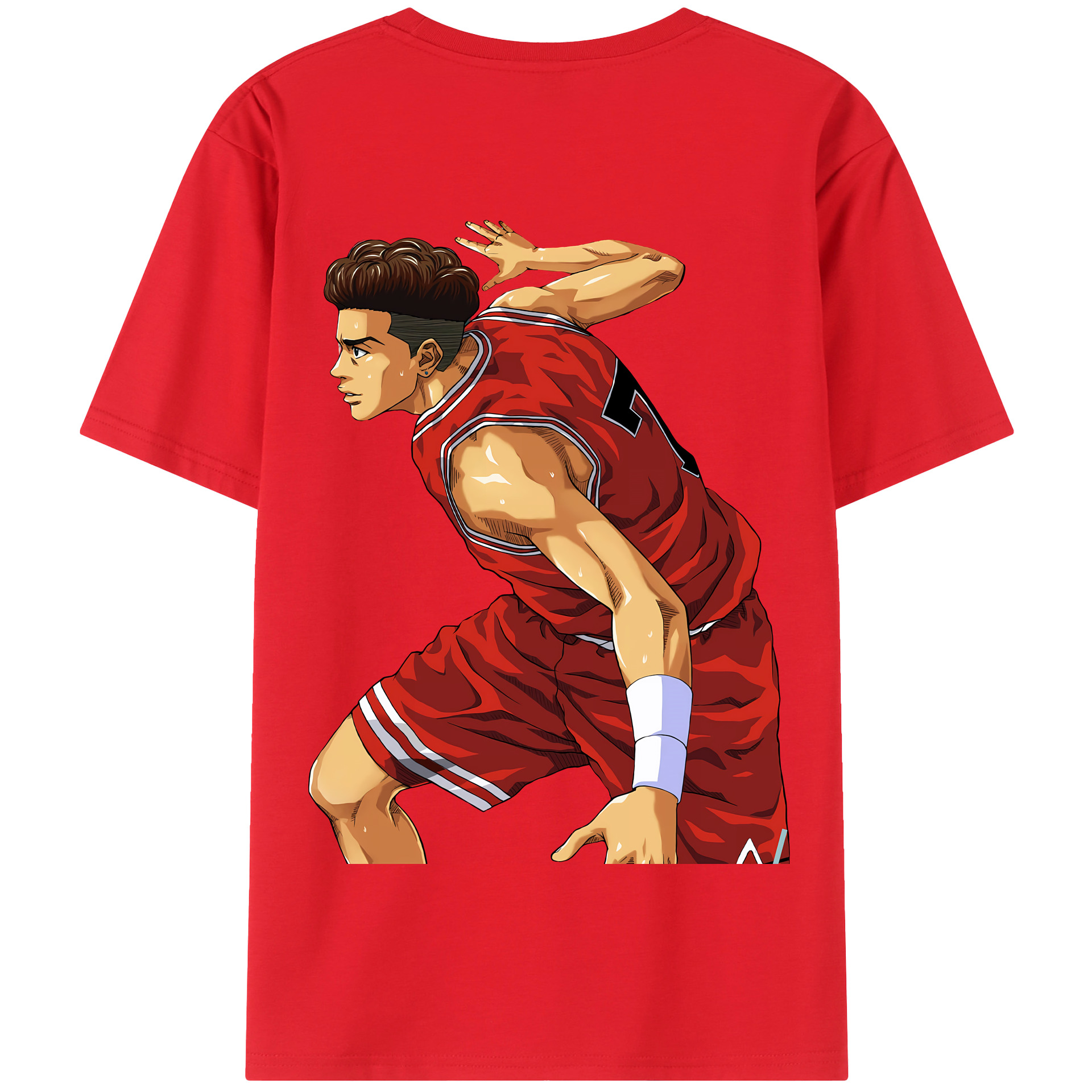 SLAM DUNK／スラムダンク 綿100％半袖Tシャツ（背面プリント）