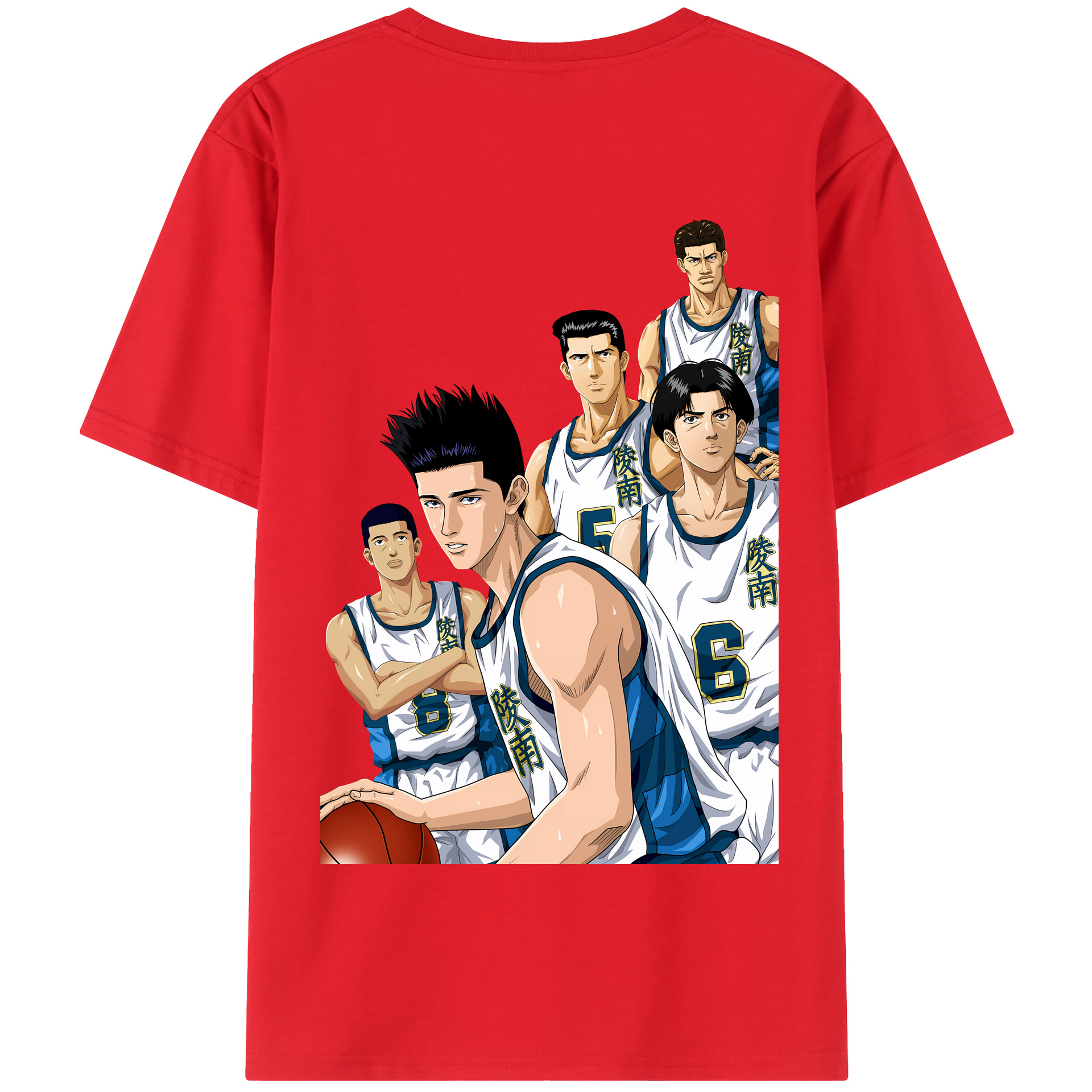 SLAM DUNK／スラムダンク 綿100％半袖Tシャツ（背面プリント）