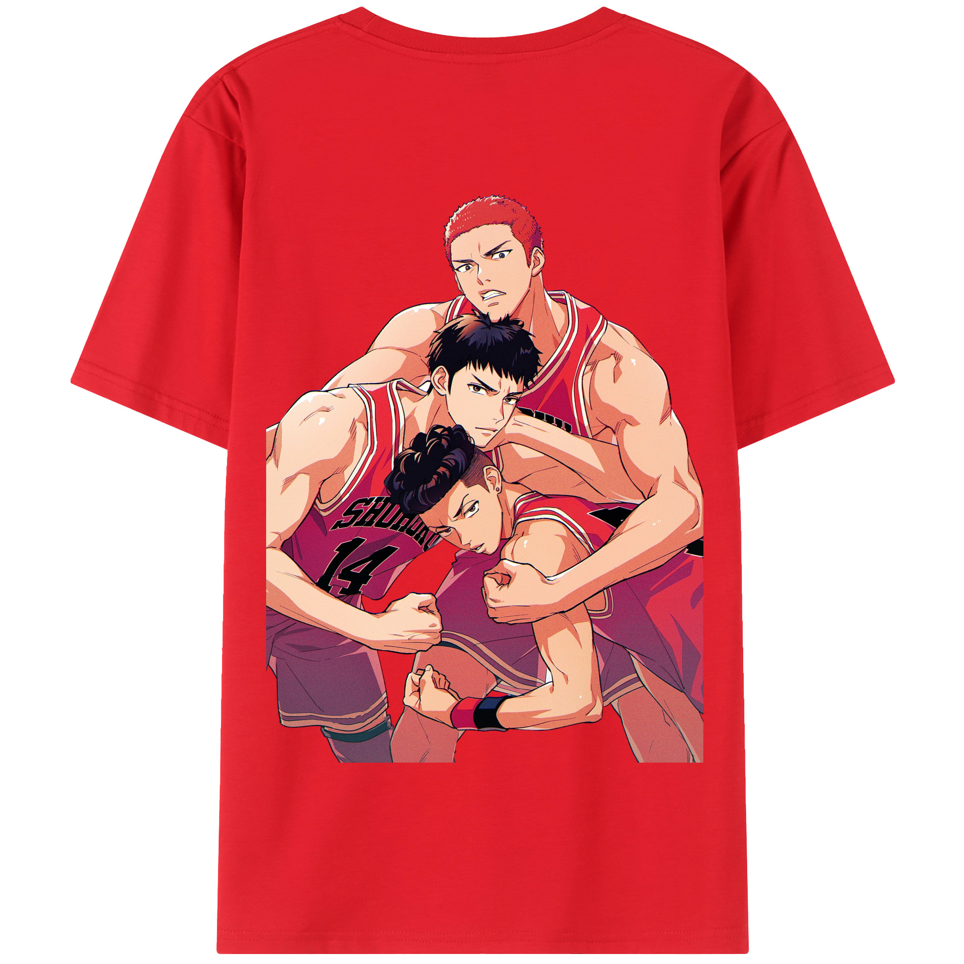 SLAM DUNK／スラムダンク 綿100％半袖Tシャツ（背面プリント）