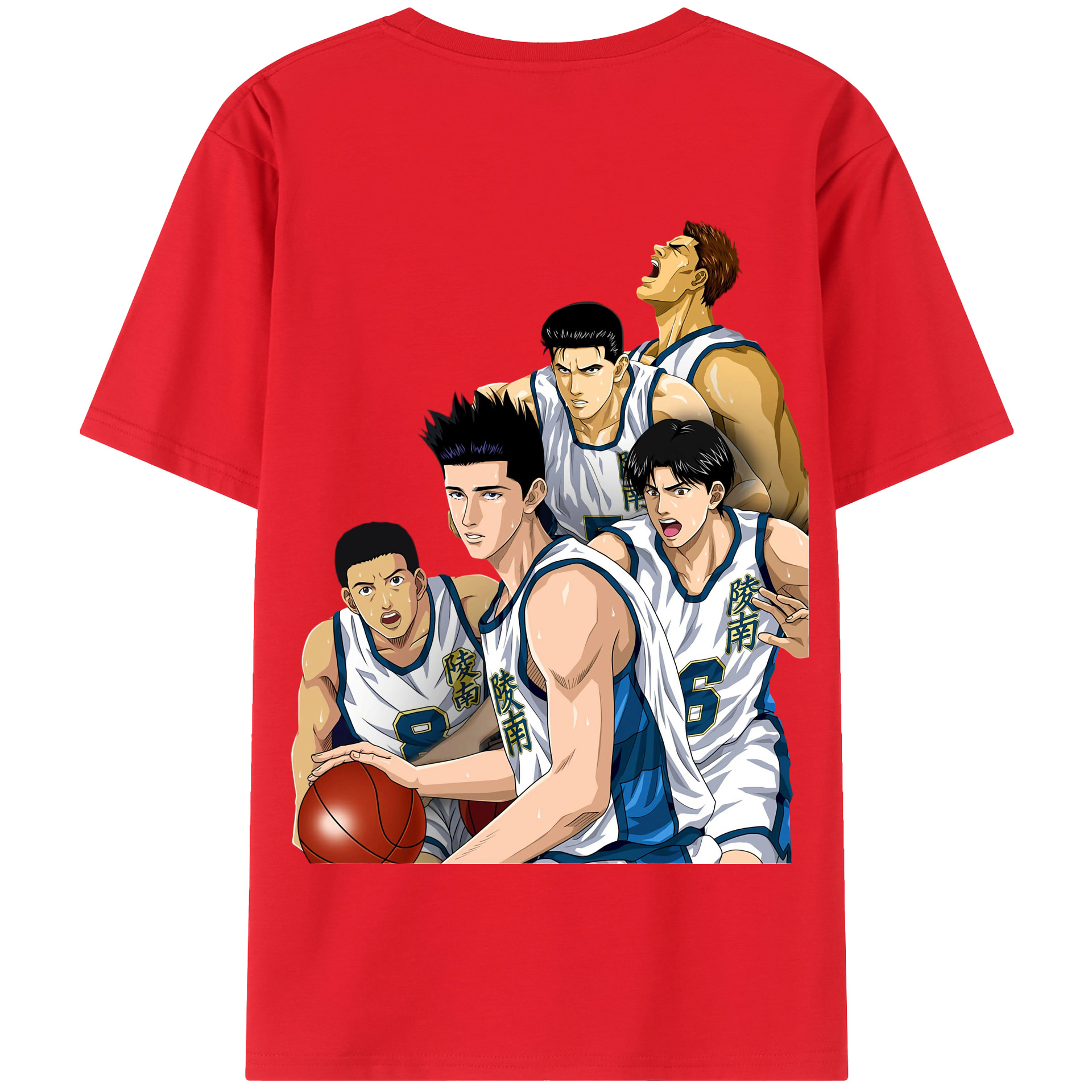 SLAM DUNK／スラムダンク 綿100％半袖Tシャツ（背面プリント）