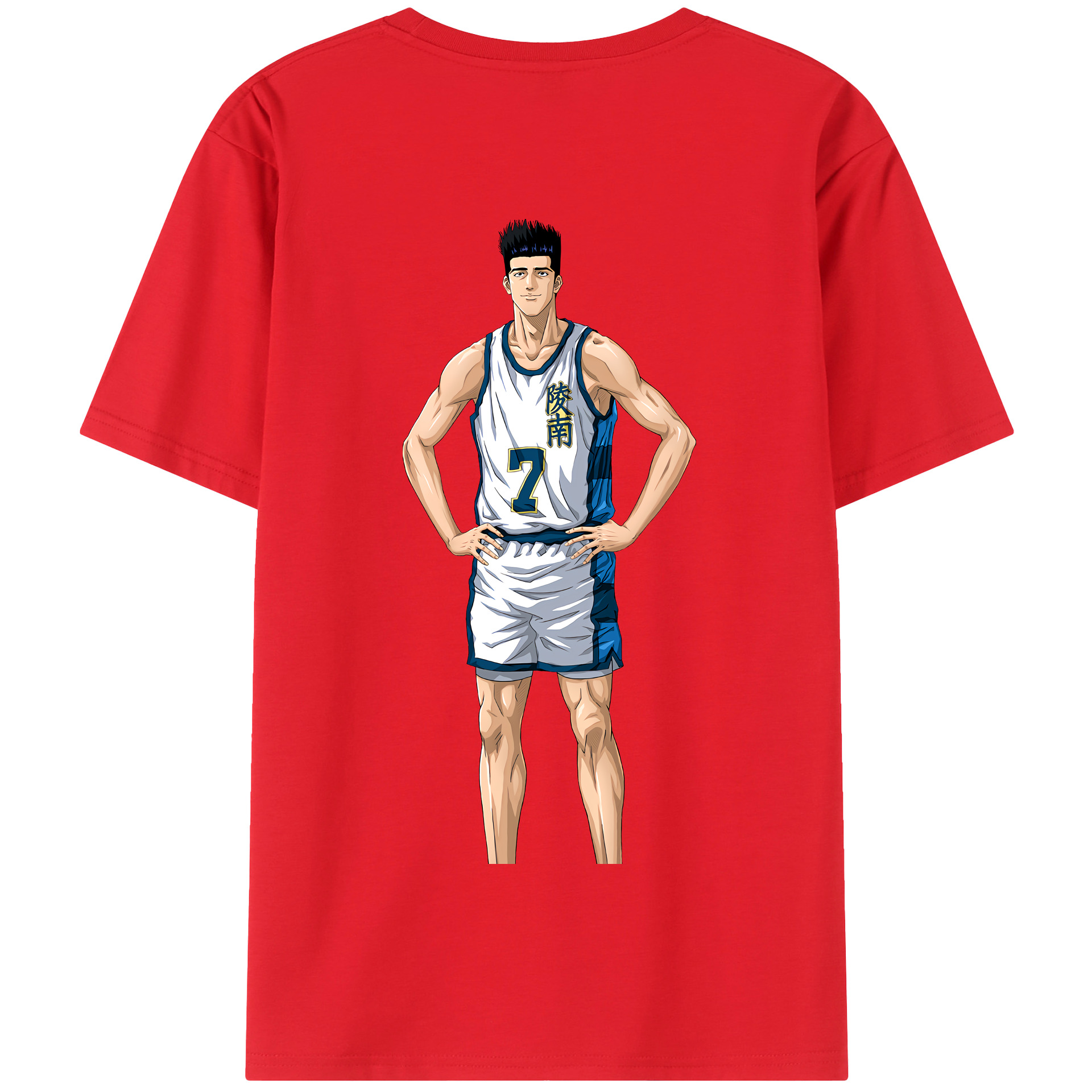 SLAM DUNK／スラムダンク 綿100％半袖Tシャツ（背面プリント）