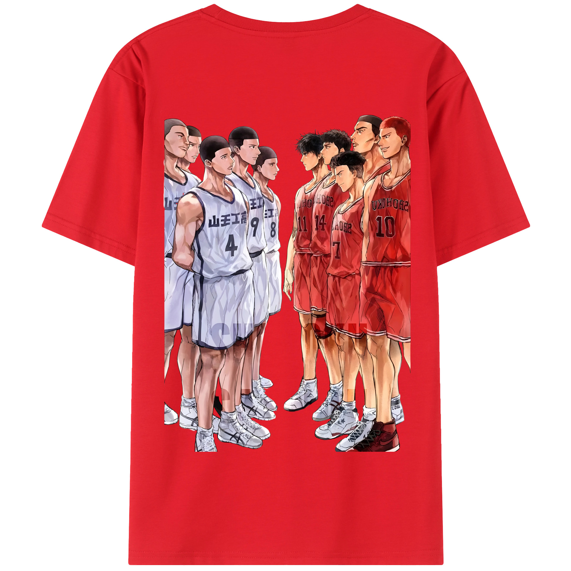 SLAM DUNK／スラムダンク 綿100％半袖Tシャツ（背面プリント）