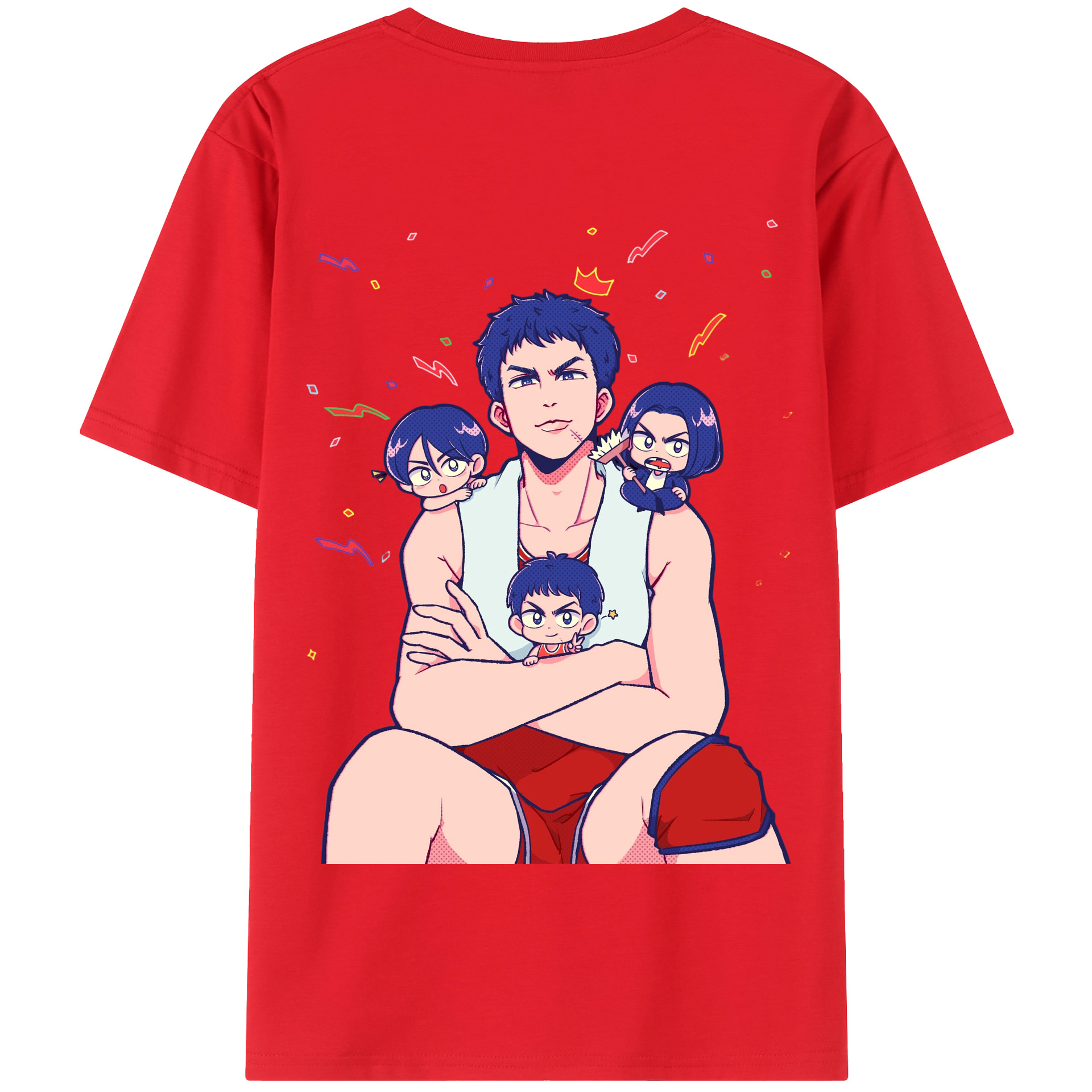 SLAM DUNK／スラムダンク 綿100％半袖Tシャツ（背面プリント）