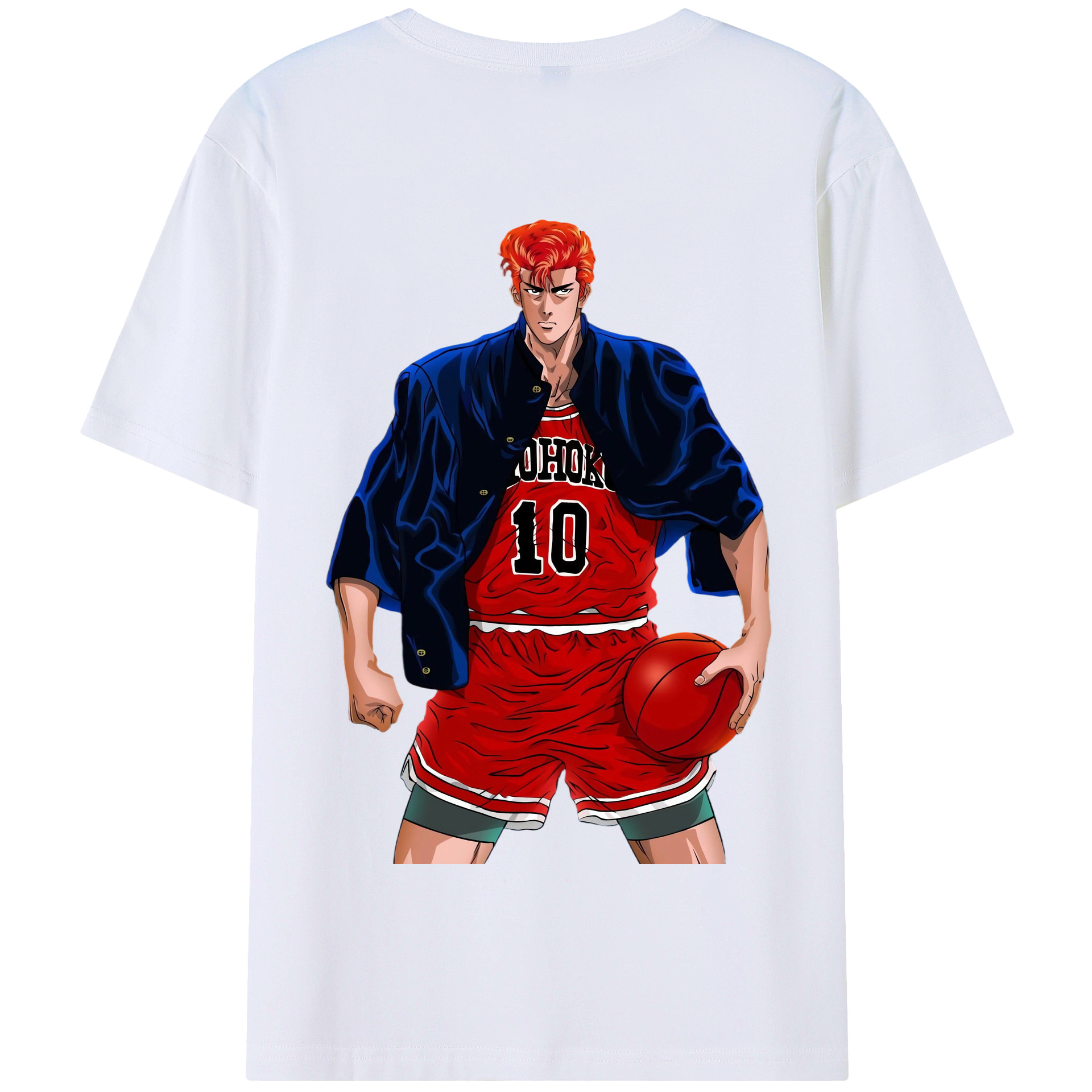 SLAM DUNK／スラムダンク 綿100％半袖Tシャツ（背面プリント）