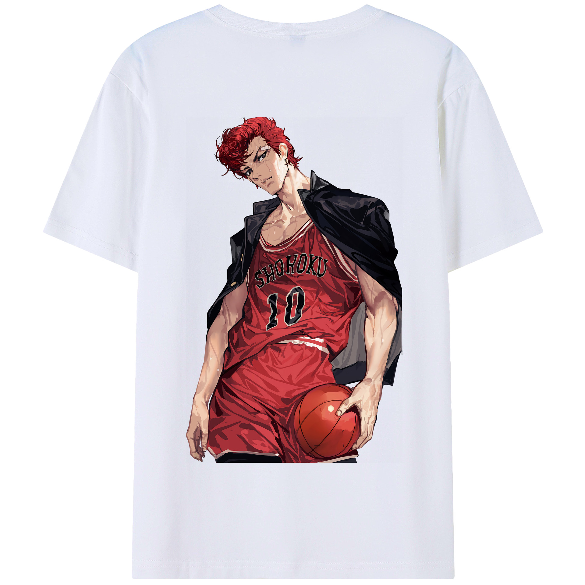 SLAM DUNK／スラムダンク 綿100％半袖Tシャツ（背面プリント）