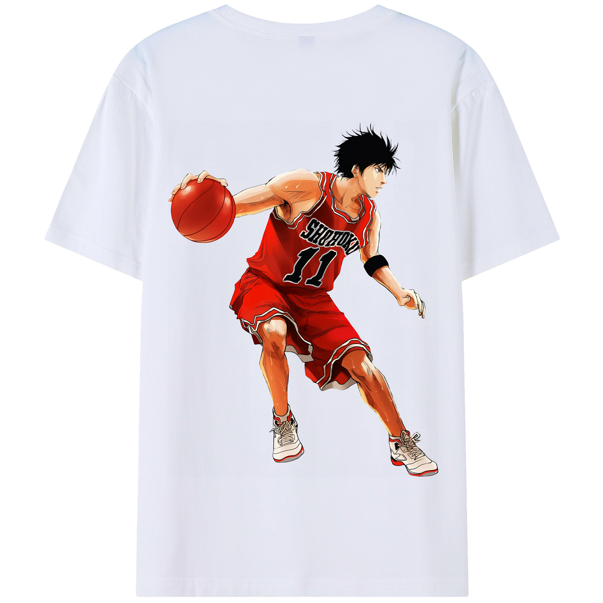 SLAM DUNK／スラムダンク 綿100％半袖Tシャツ（背面プリント）