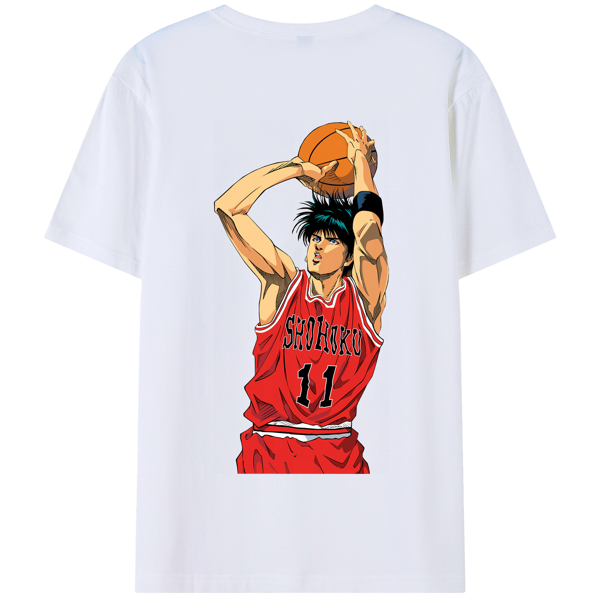 SLAM DUNK／スラムダンク 綿100％半袖Tシャツ（背面プリント）