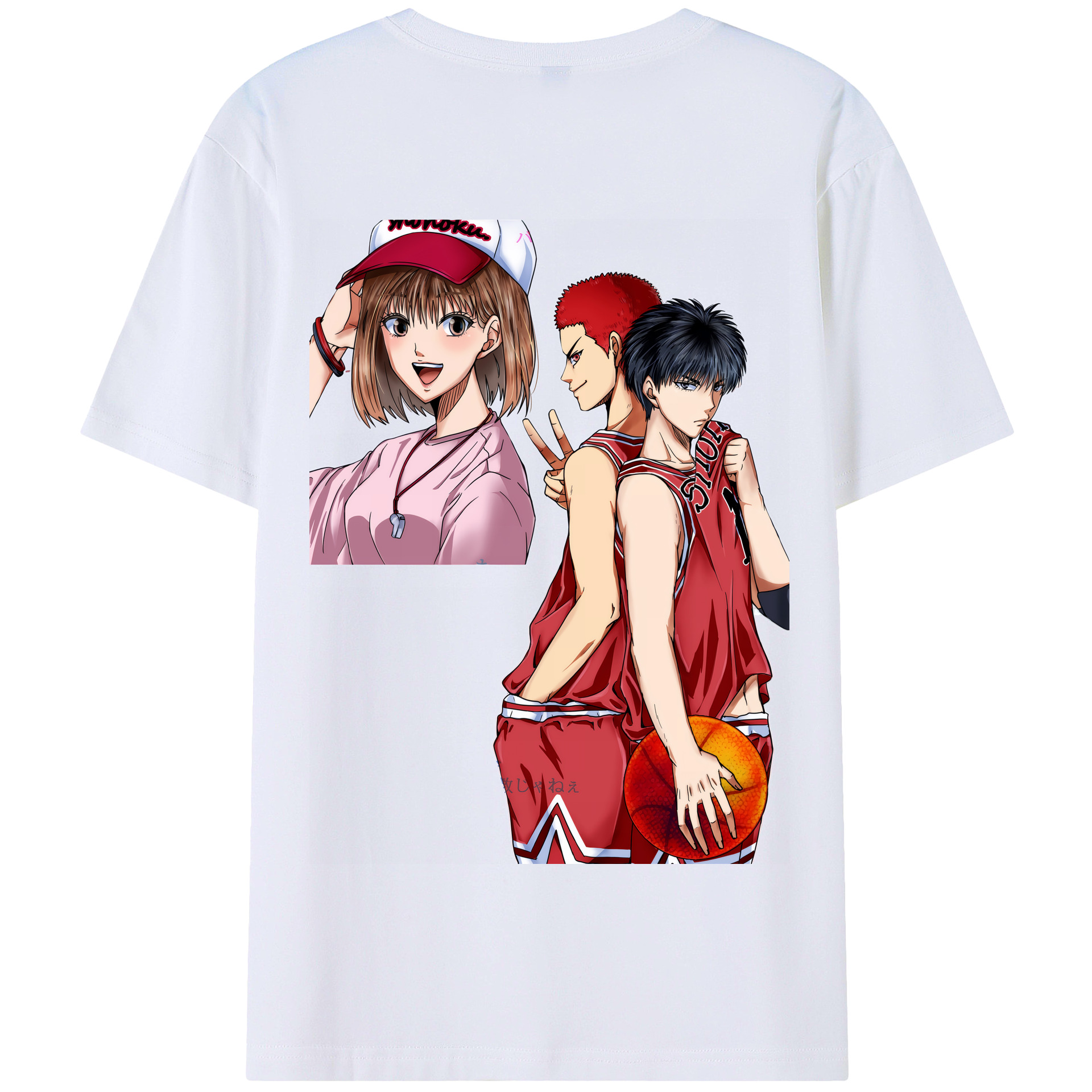 SLAM DUNK／スラムダンク 綿100％半袖Tシャツ（背面プリント）