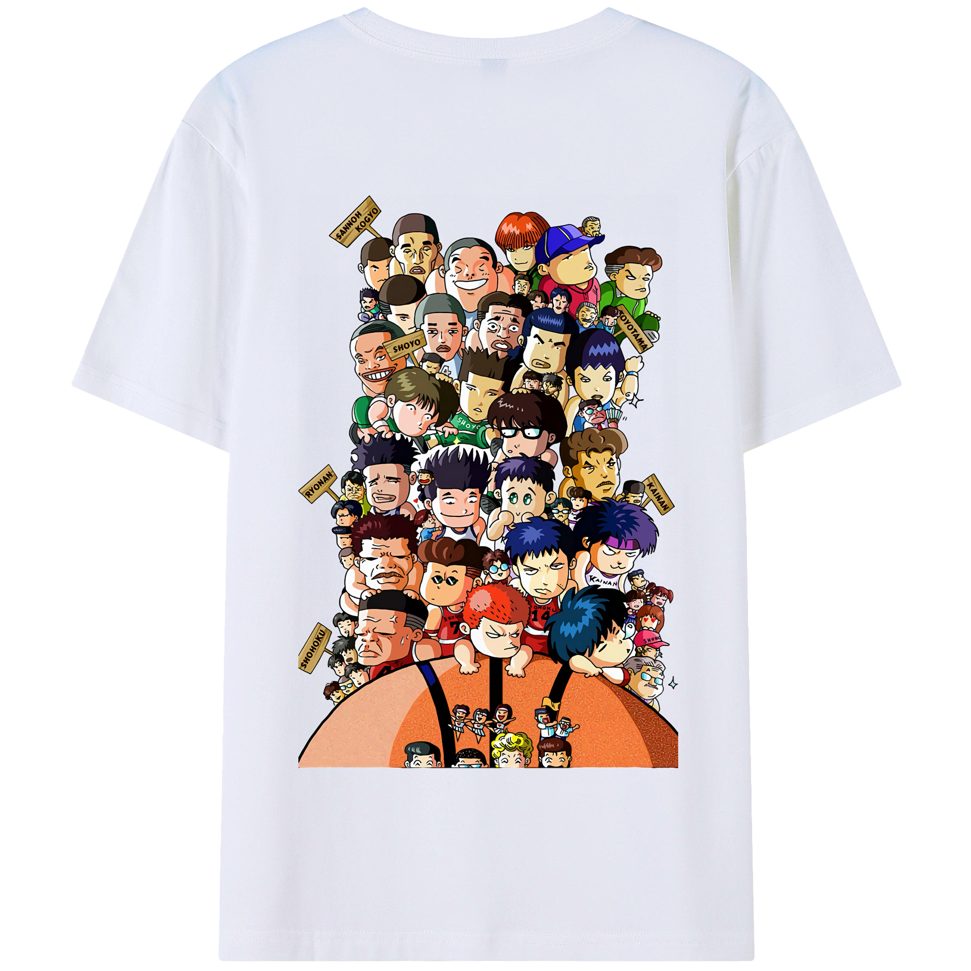 SLAM DUNK／スラムダンク 綿100％半袖Tシャツ（背面プリント）