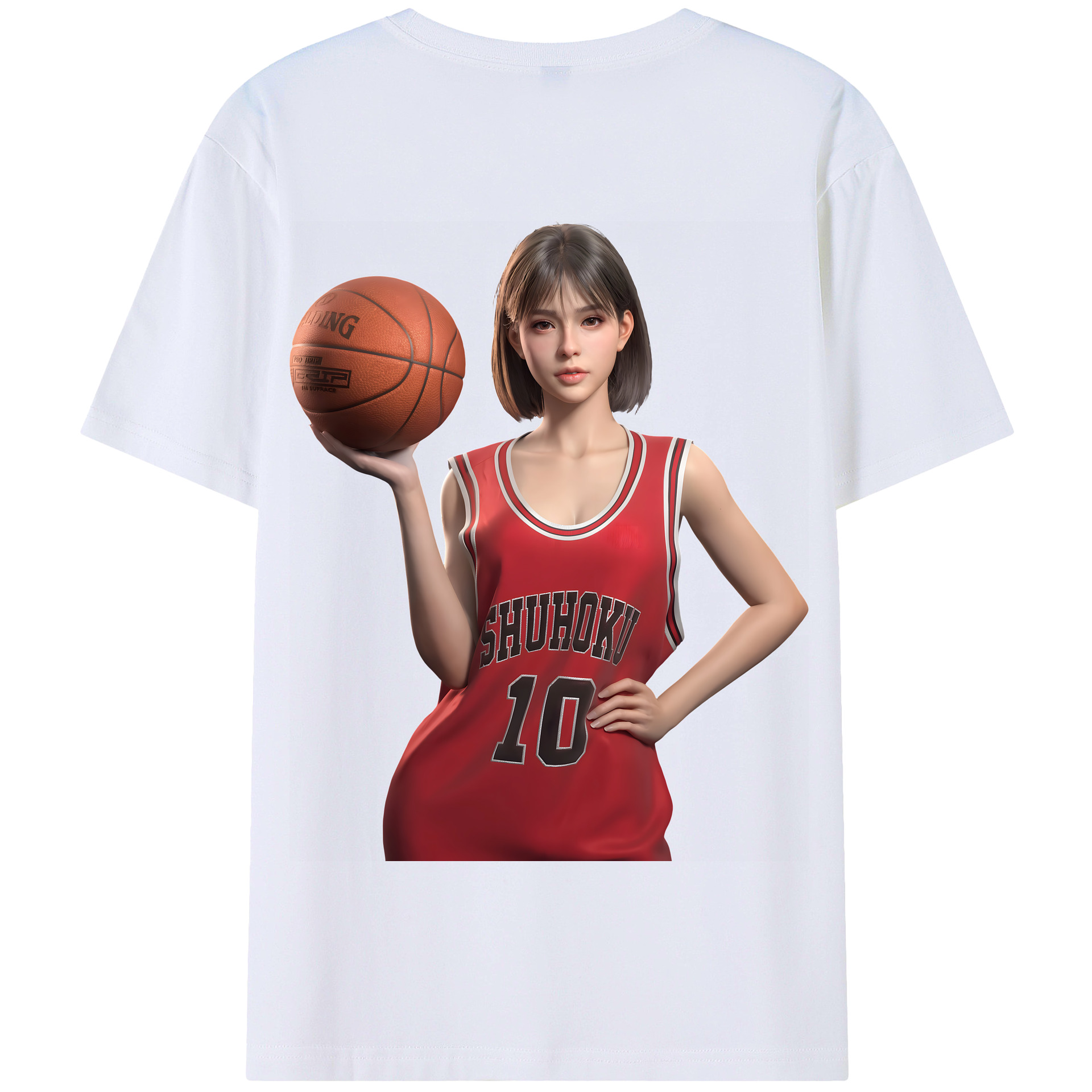 SLAM DUNK／スラムダンク 綿100％半袖Tシャツ（背面プリント）