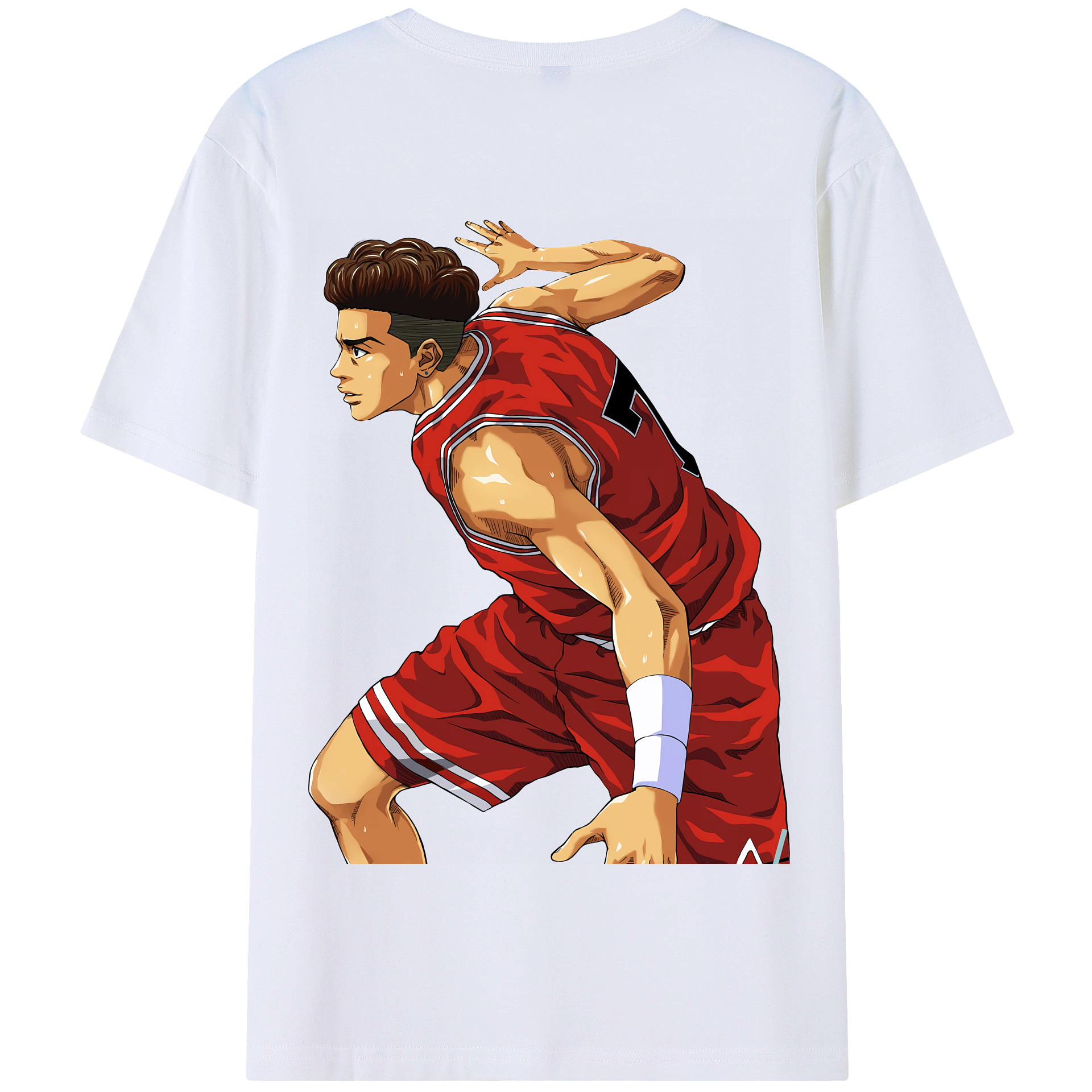 SLAM DUNK／スラムダンク 綿100％半袖Tシャツ（背面プリント）