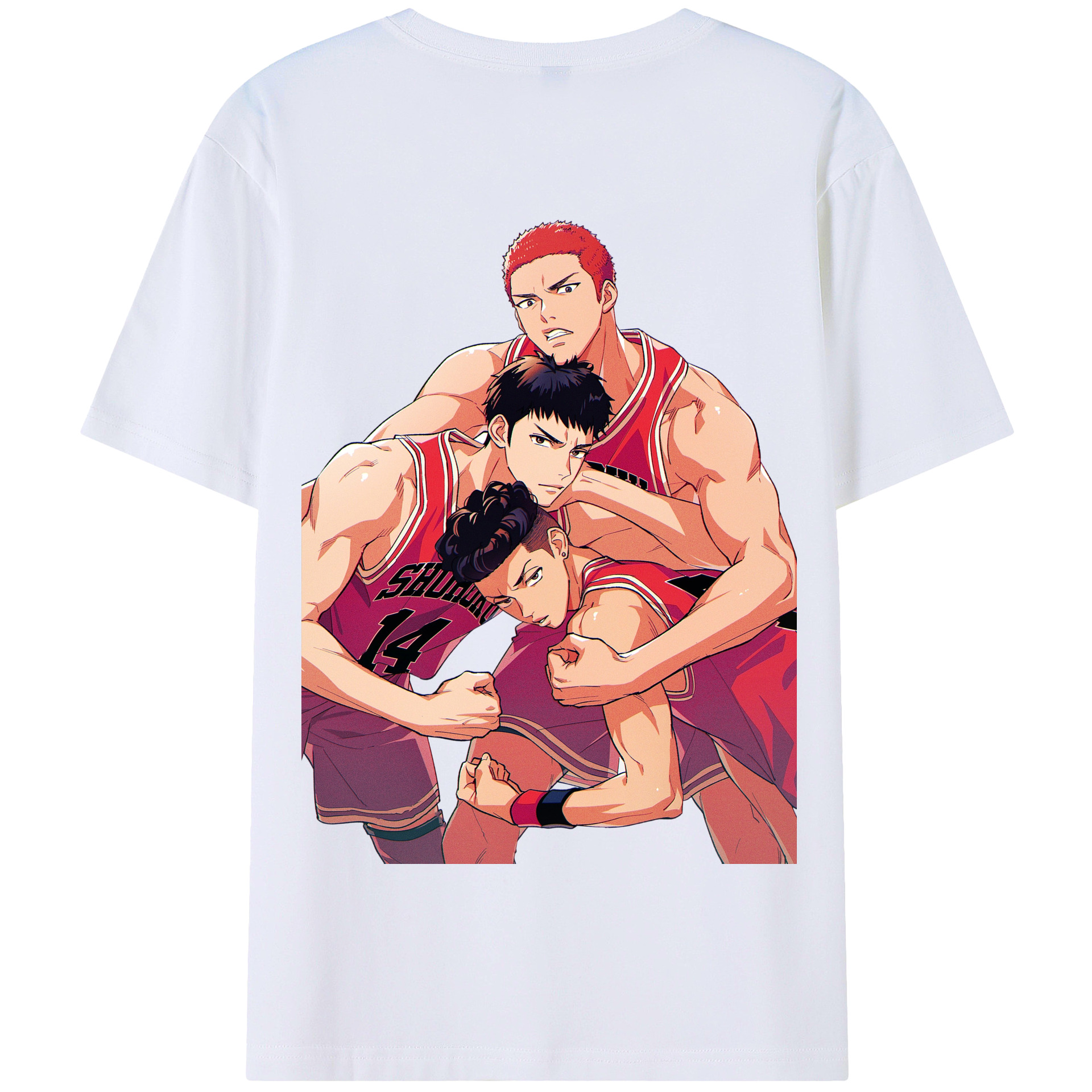 SLAM DUNK／スラムダンク 綿100％半袖Tシャツ（背面プリント）