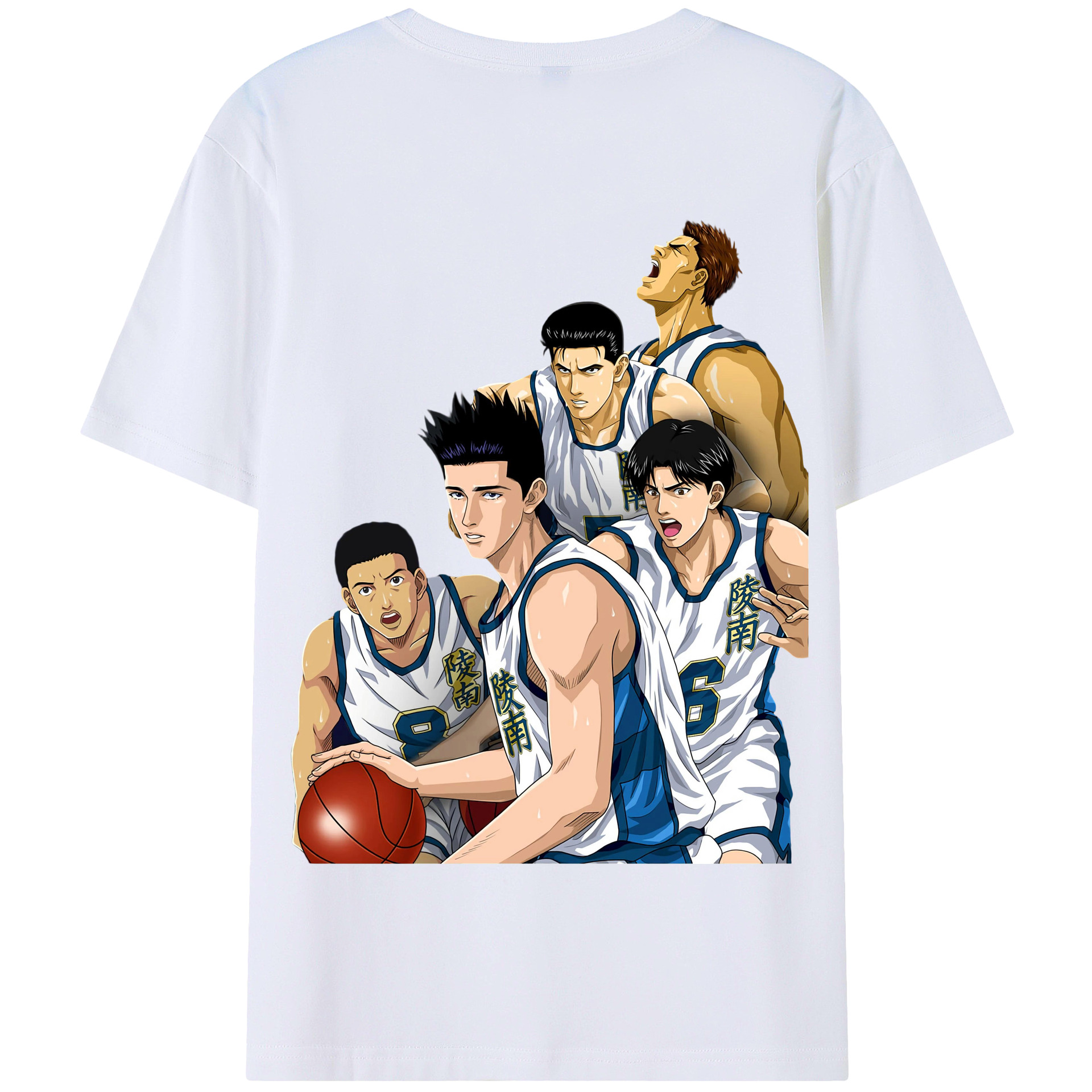 SLAM DUNK／スラムダンク 綿100％半袖Tシャツ（背面プリント）