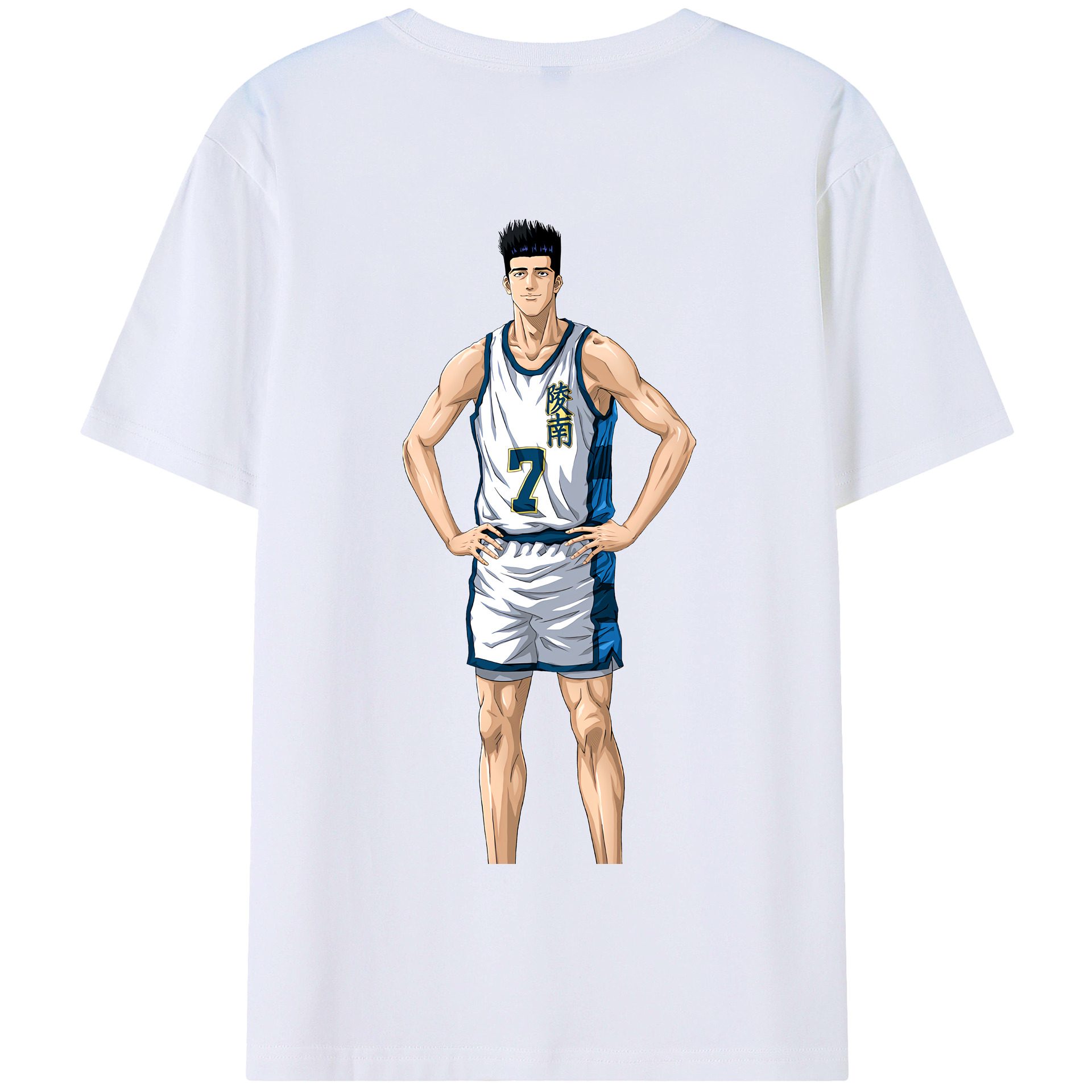 SLAM DUNK／スラムダンク 綿100％半袖Tシャツ（背面プリント）