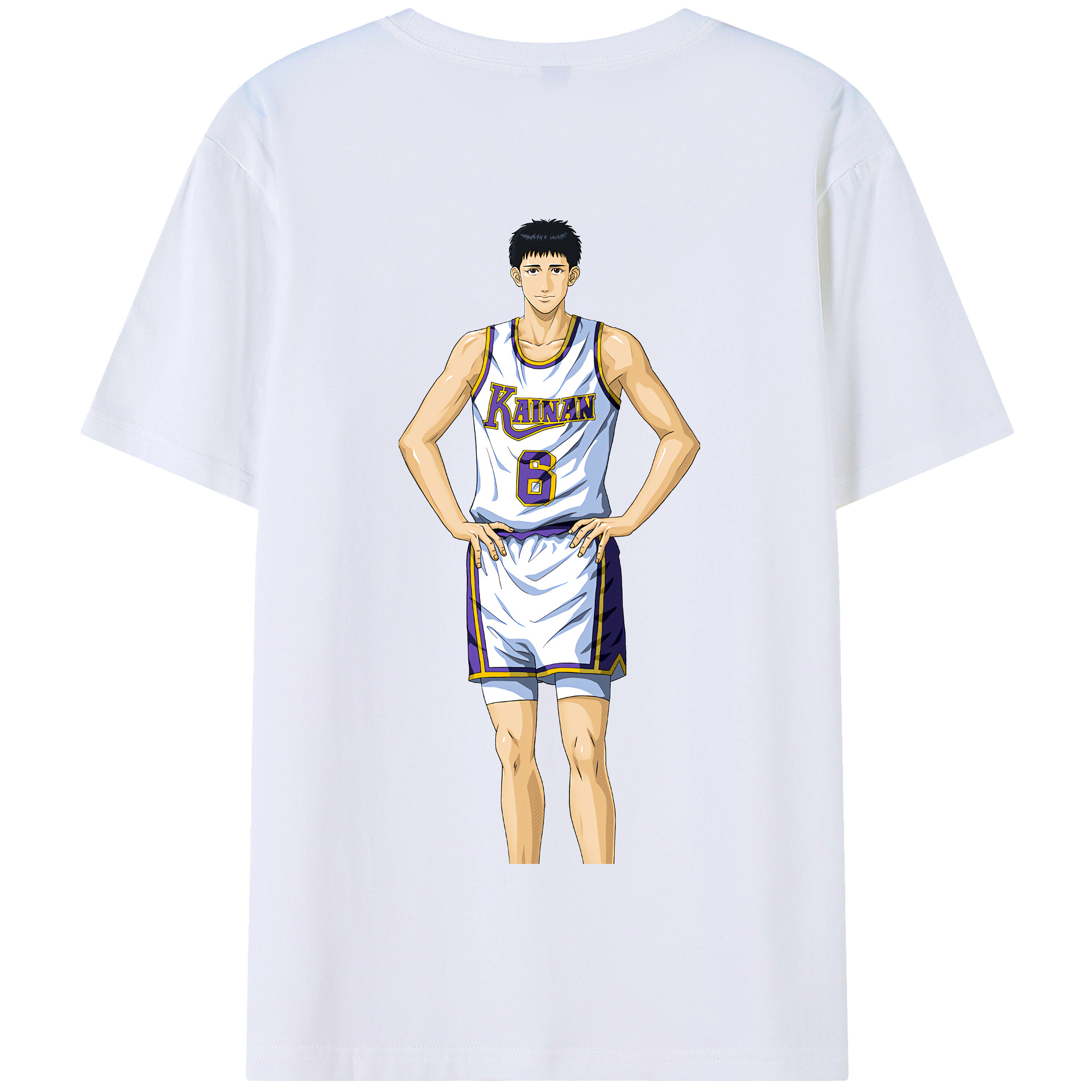 SLAM DUNK／スラムダンク 綿100％半袖Tシャツ（背面プリント）