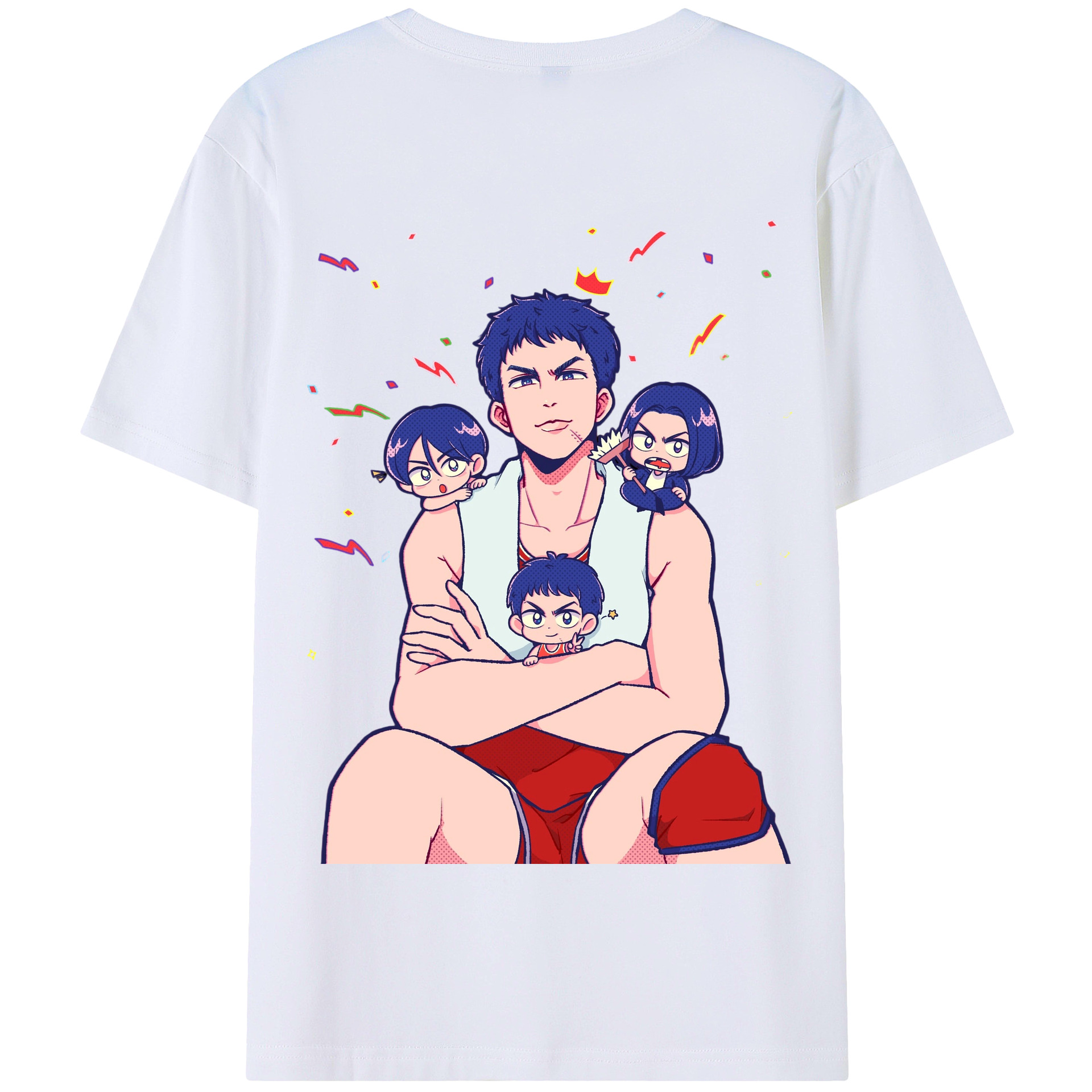 SLAM DUNK／スラムダンク 綿100％半袖Tシャツ（背面プリント）