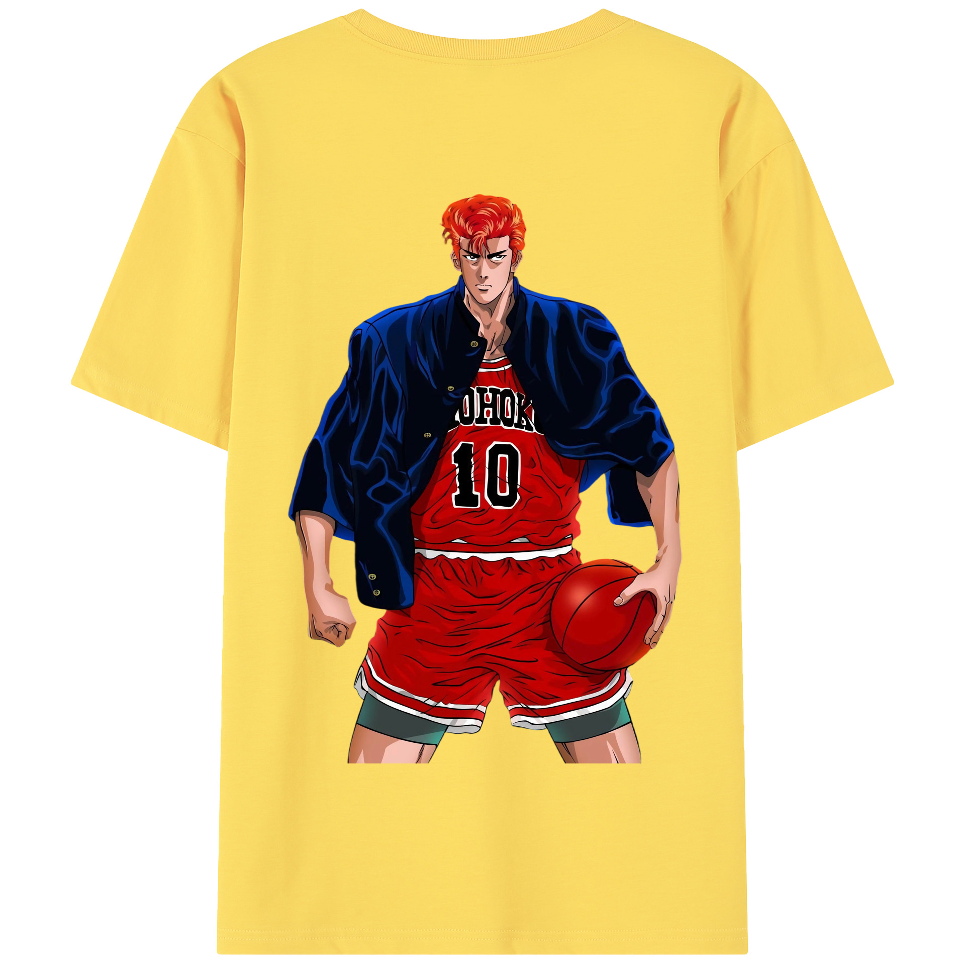 SLAM DUNK／スラムダンク 綿100％半袖Tシャツ（背面プリント）