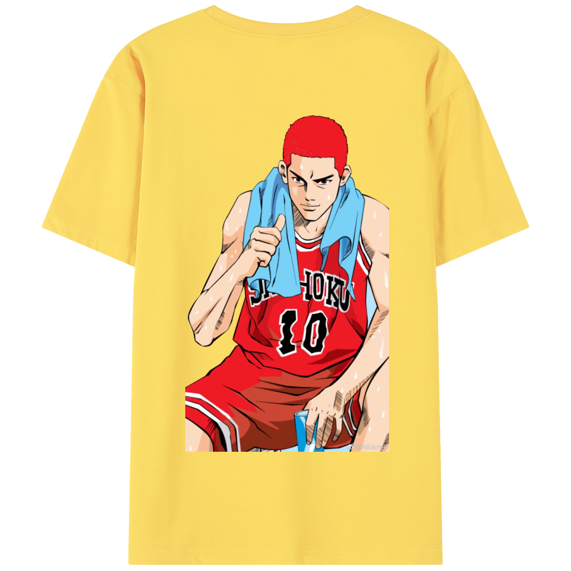 SLAM DUNK／スラムダンク 綿100％半袖Tシャツ（背面プリント）
