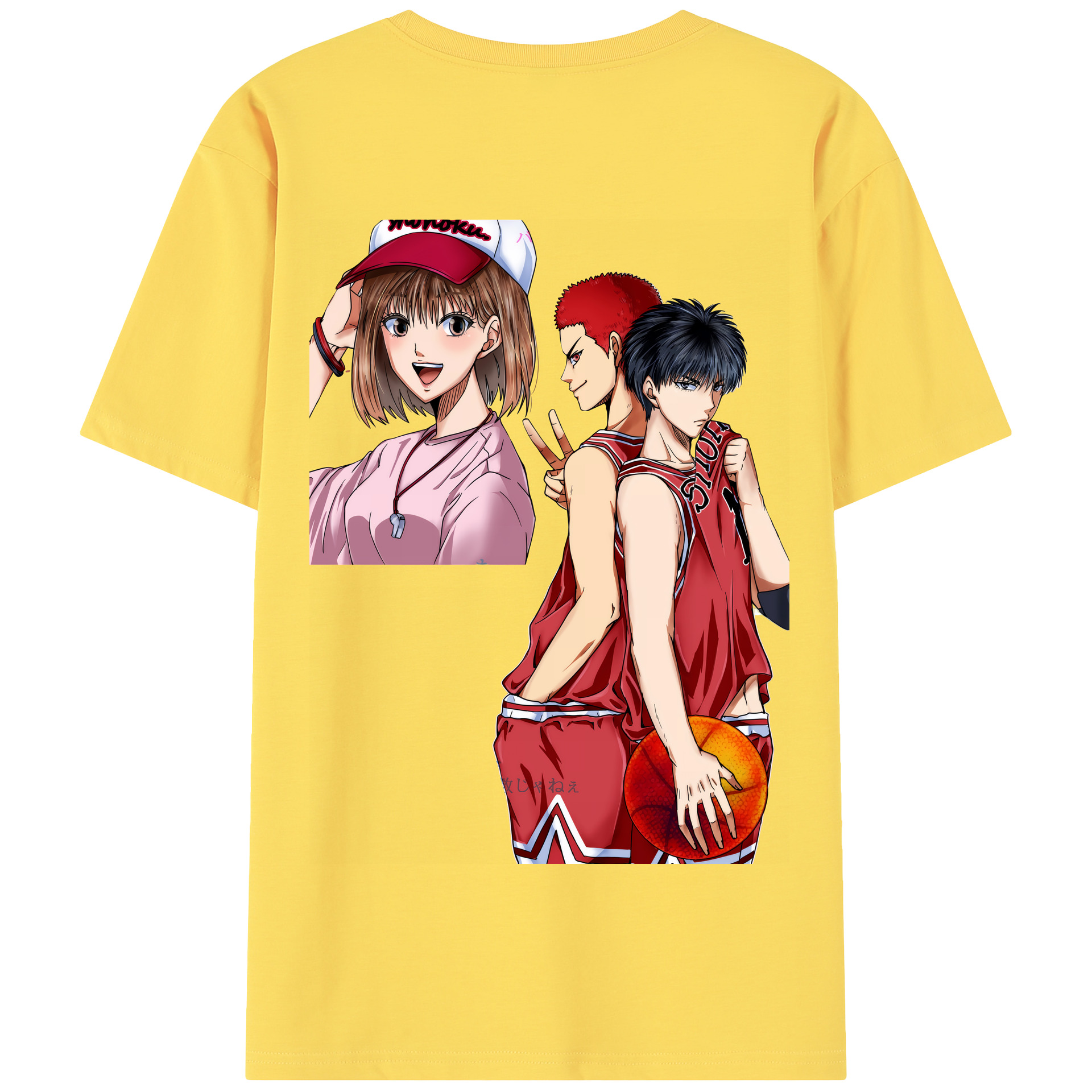 SLAM DUNK／スラムダンク 綿100％半袖Tシャツ（背面プリント）