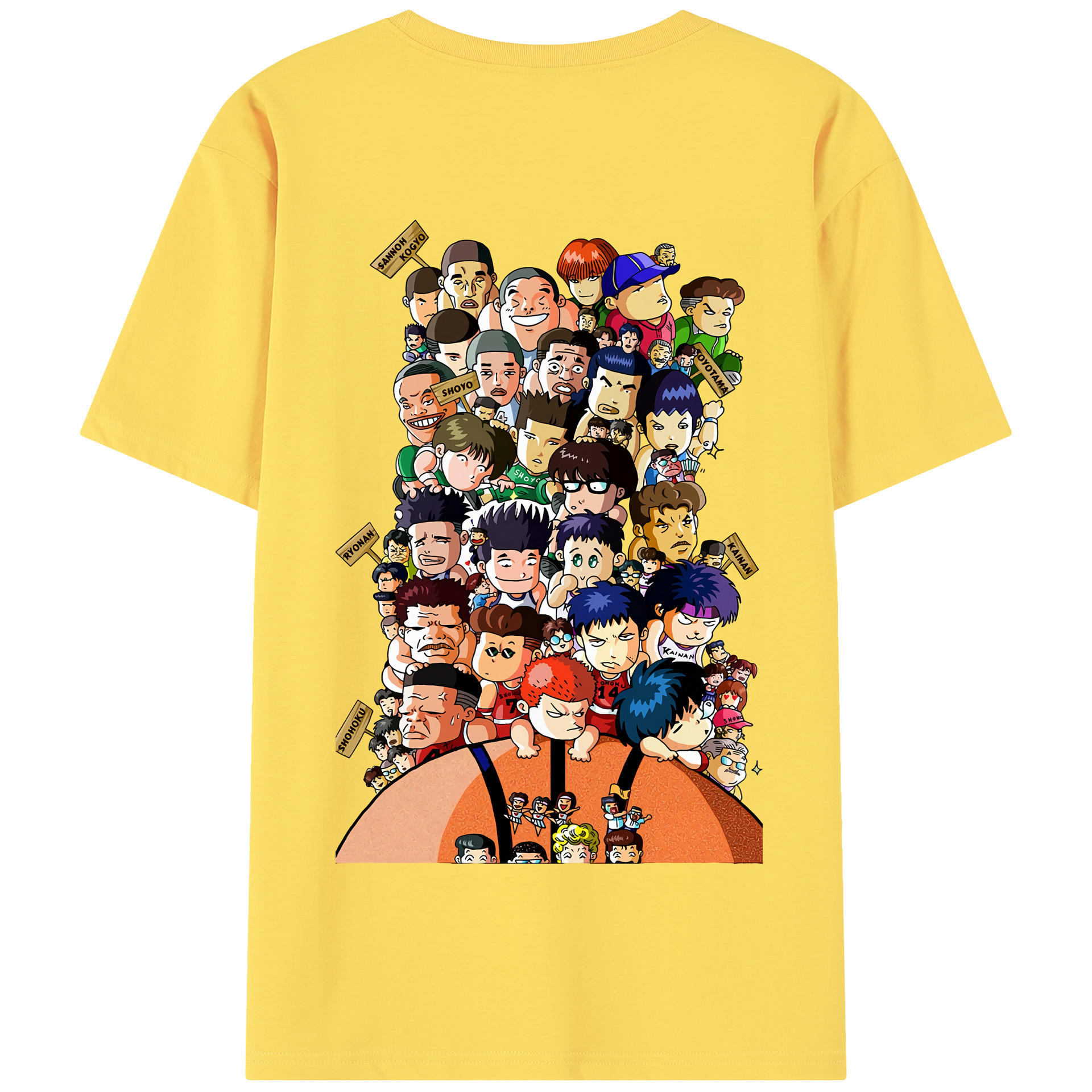 SLAM DUNK／スラムダンク 綿100％半袖Tシャツ（背面プリント）