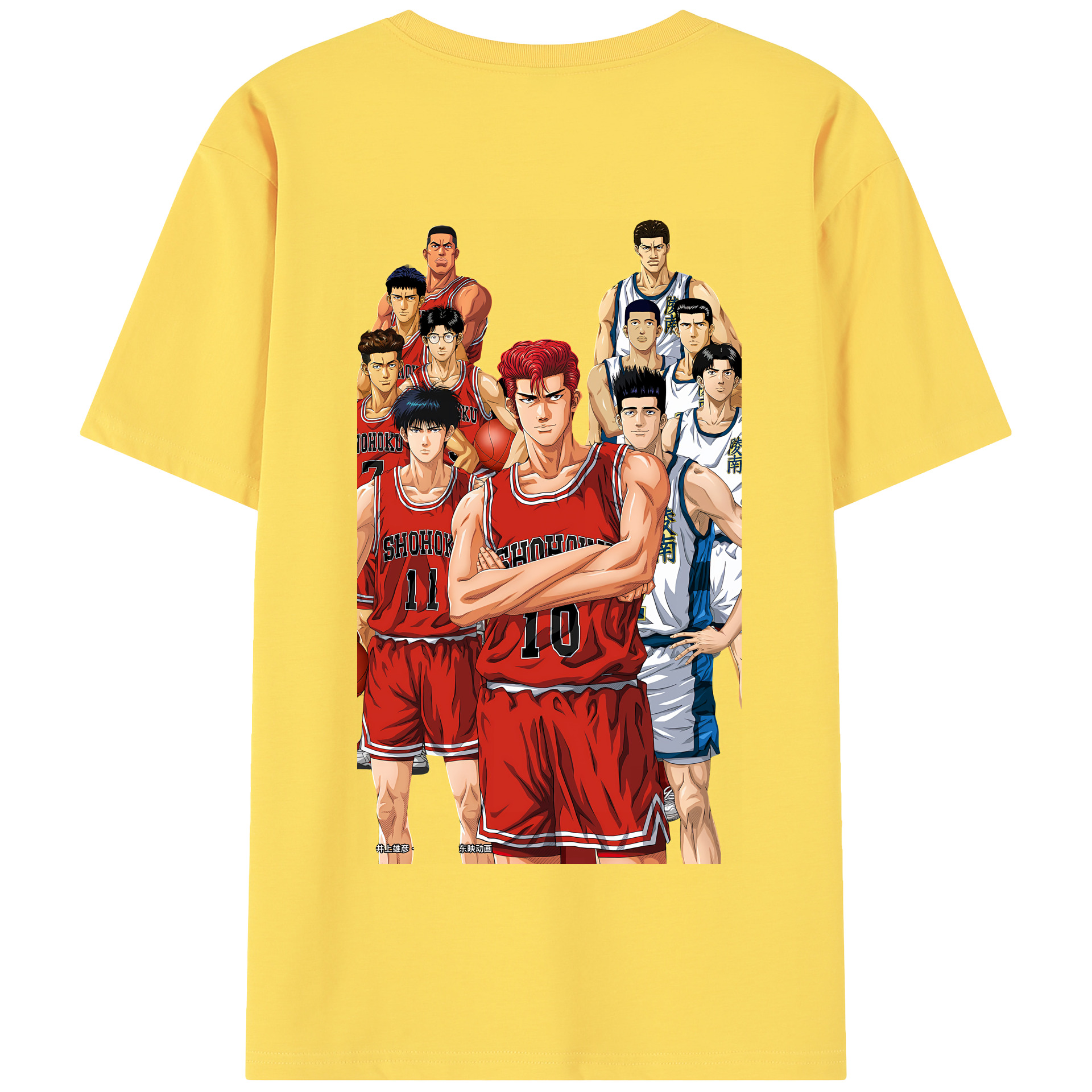 SLAM DUNK／スラムダンク 綿100％半袖Tシャツ（背面プリント）