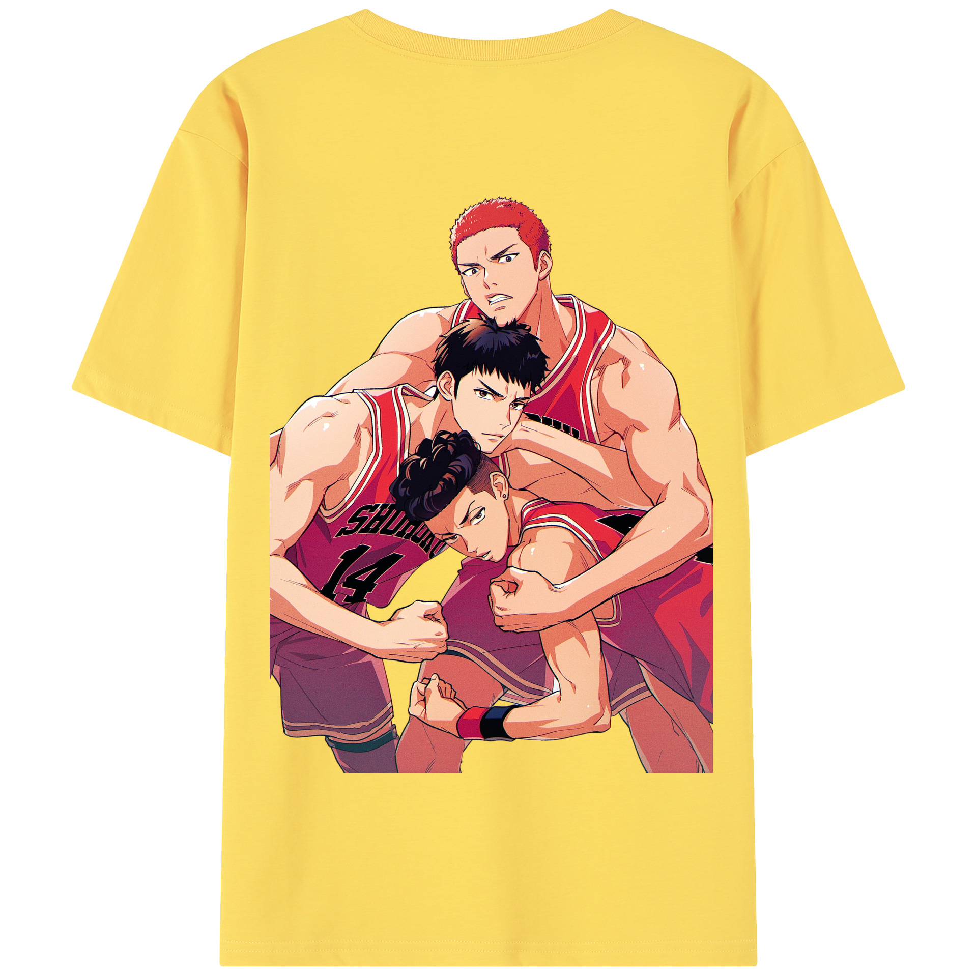 SLAM DUNK／スラムダンク 綿100％半袖Tシャツ（背面プリント）