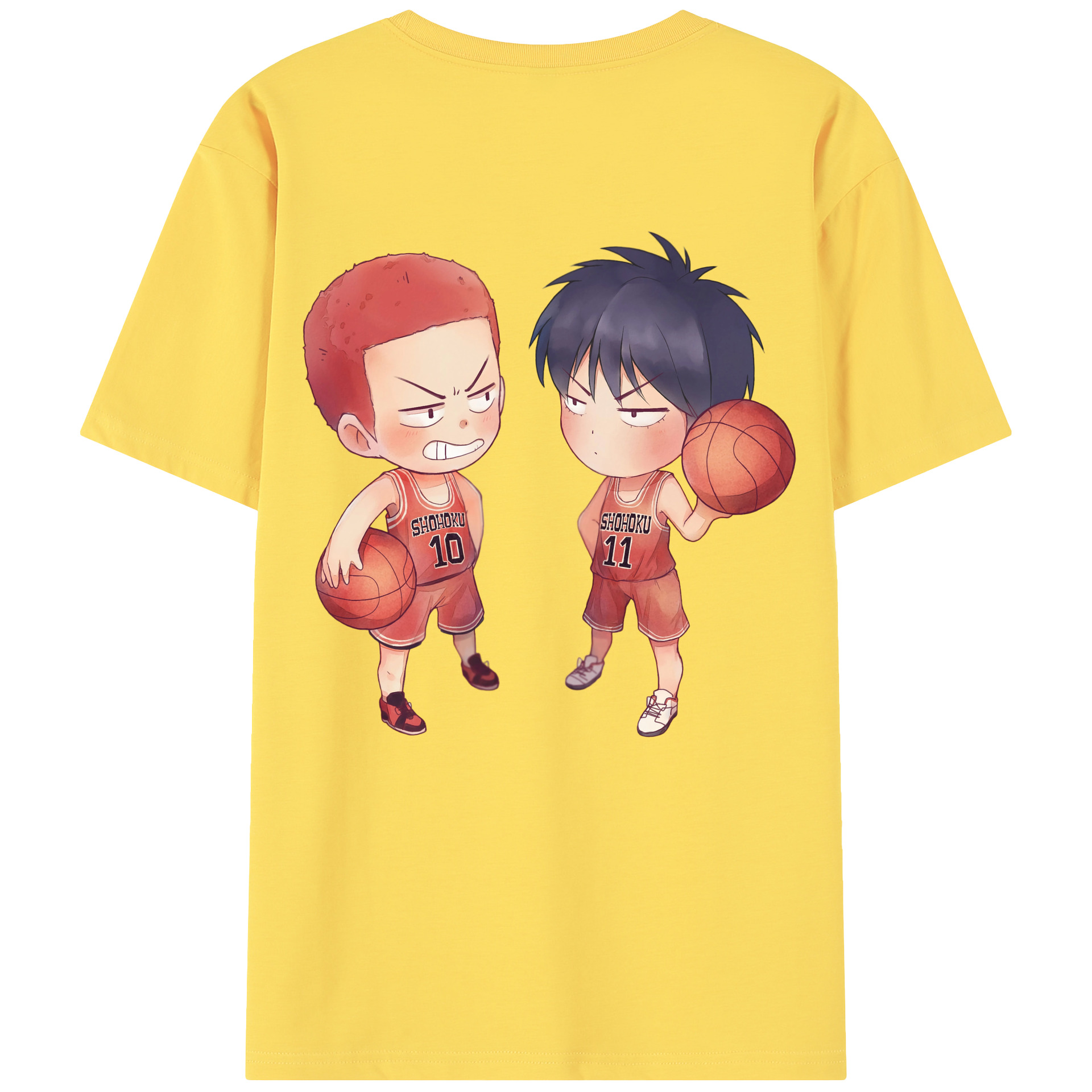SLAM DUNK／スラムダンク 綿100％半袖Tシャツ（背面プリント）