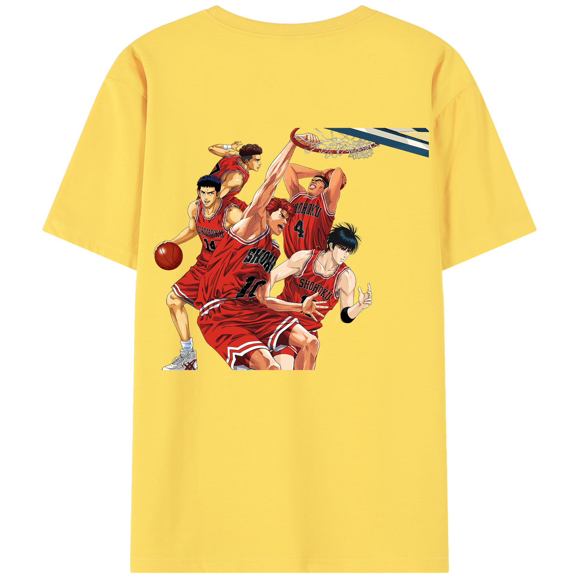 SLAM DUNK／スラムダンク 綿100％半袖Tシャツ（背面プリント）