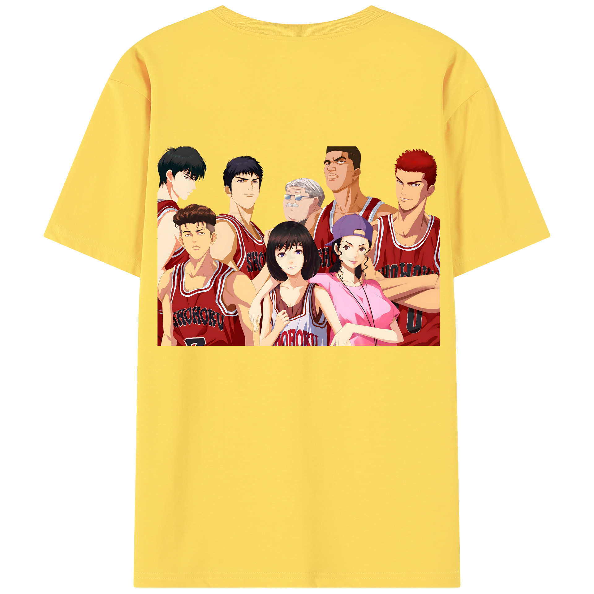 SLAM DUNK／スラムダンク 綿100％半袖Tシャツ（背面プリント）